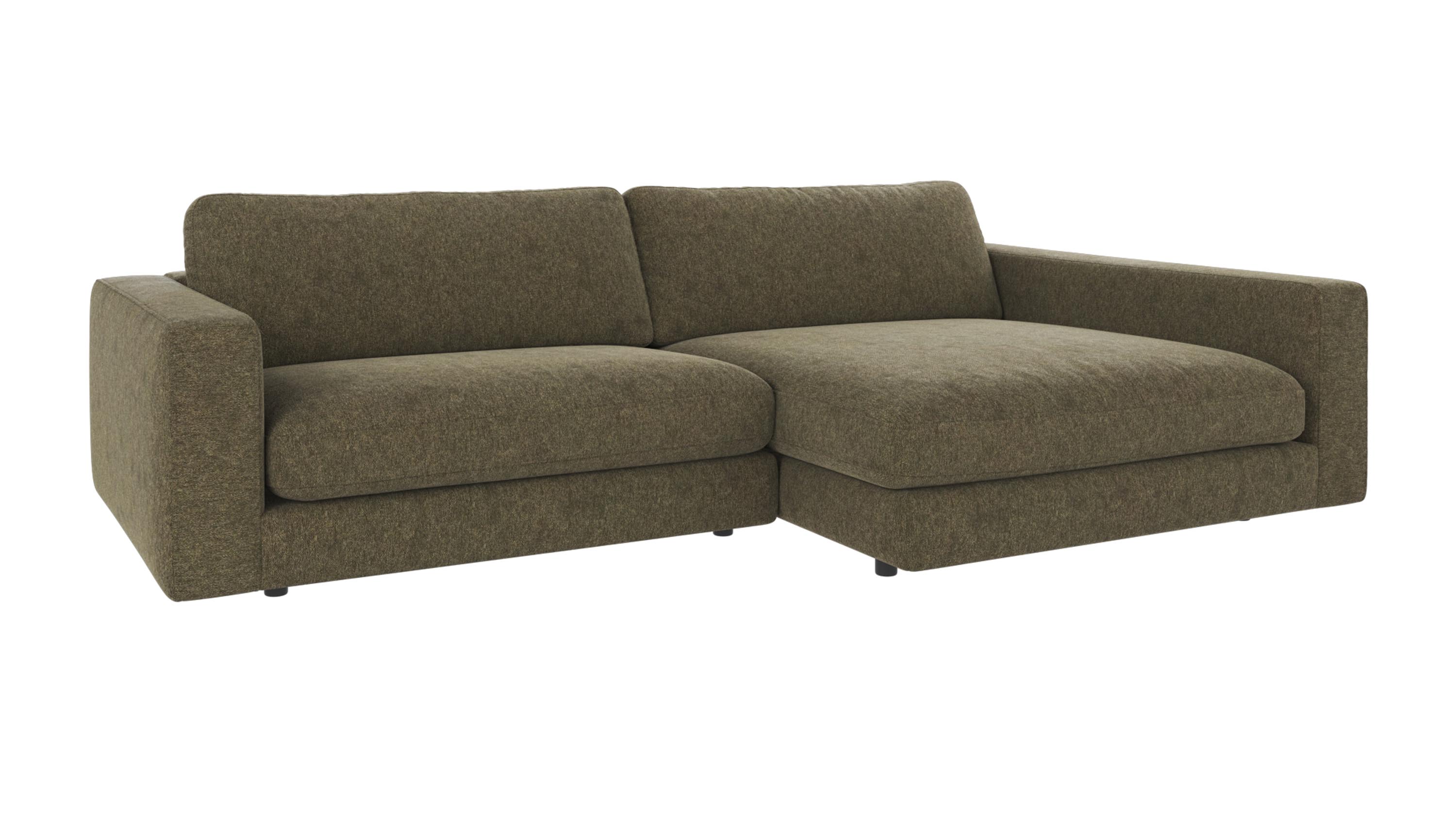 Duncan 3-seters sofa med sjeselong H