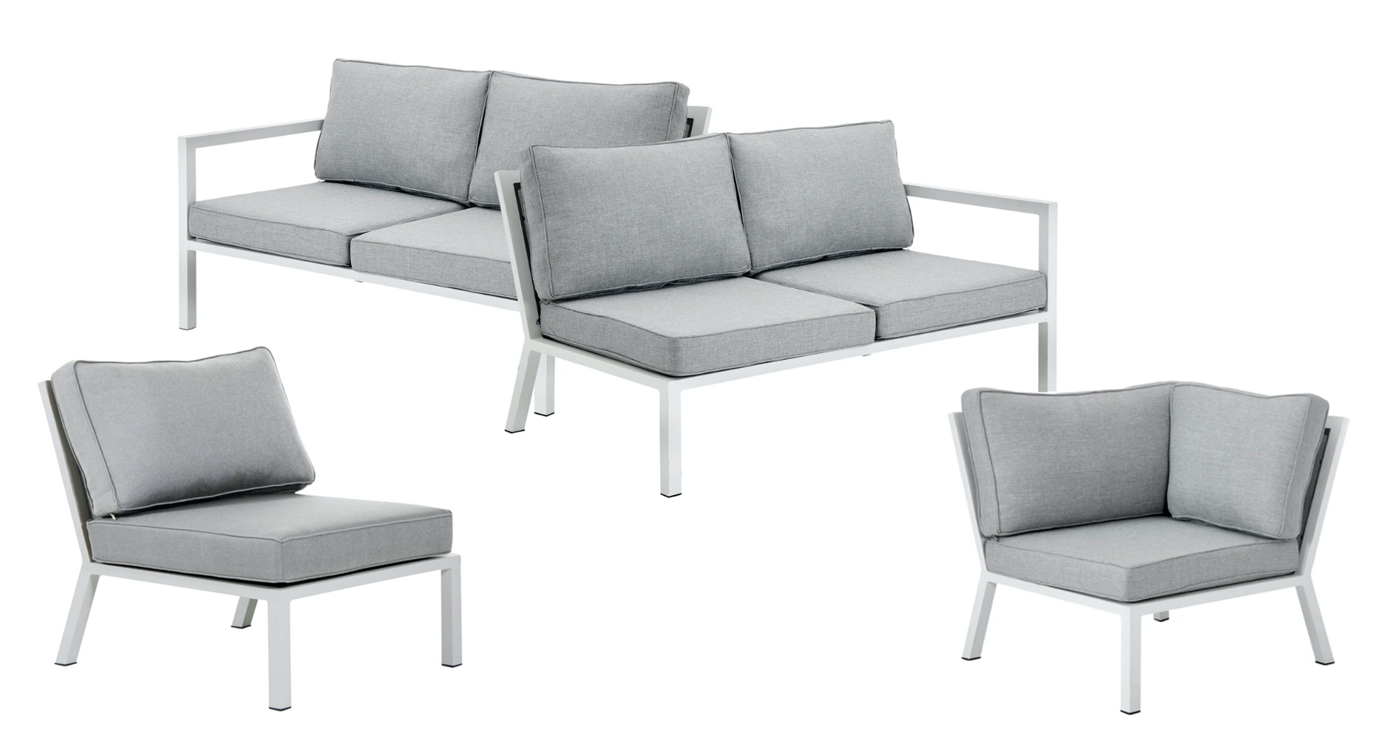 Belfort-serien fra Brafab

Belfort-serien består av en rekke utemøbler som spisebord, stoler, sofaer og lenestoler. Dette lar deg innrede hele terrassen eller hagen din med møbler i samme stil, og matche spisegruppen og salonggruppen med moduler med hverandre for en enhetlig følelse. Du kan også komplettere loungegruppen din med en stilig lenestol i Belfort-serien slik de gjorde på forrige bilde.
