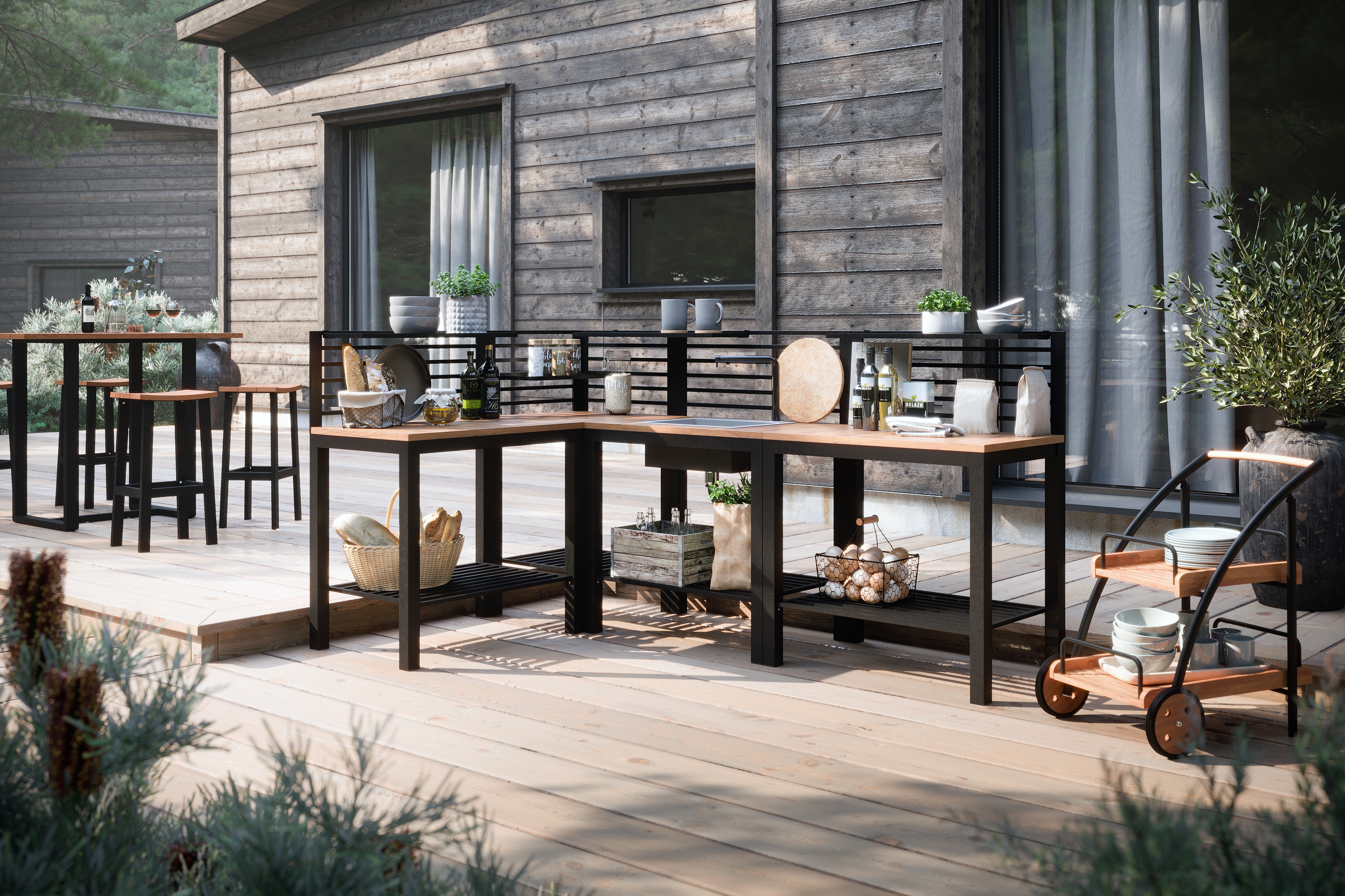 Ellos-utekok Selected-Home Svart