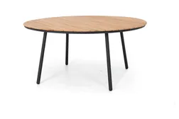 Resö matbord Svart/teak 160 cm