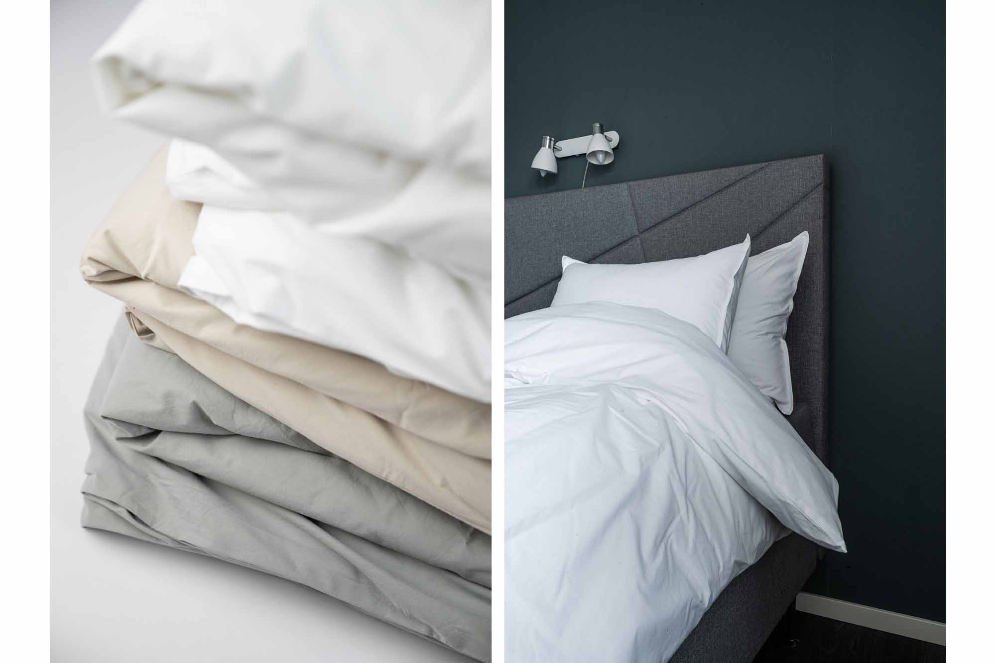 Slätlakan borstad percale