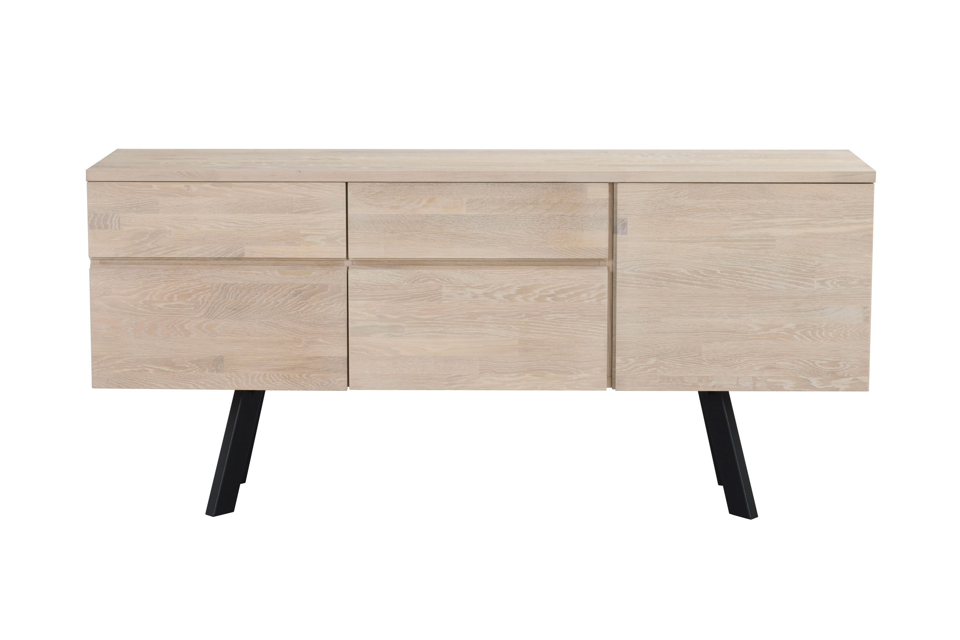 Fred sideboard vitpigmenterad ek/svart