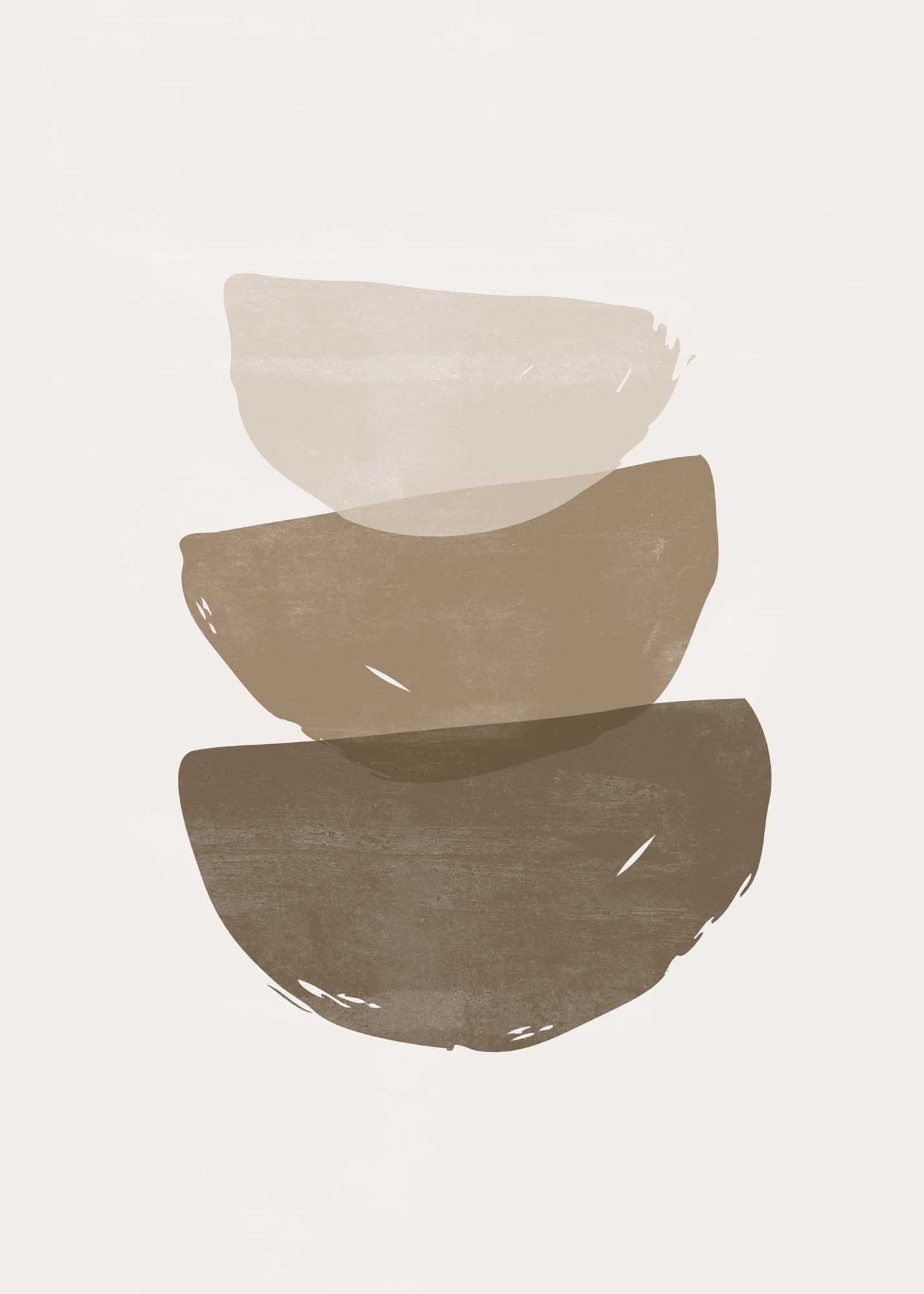 Brush strokes poster