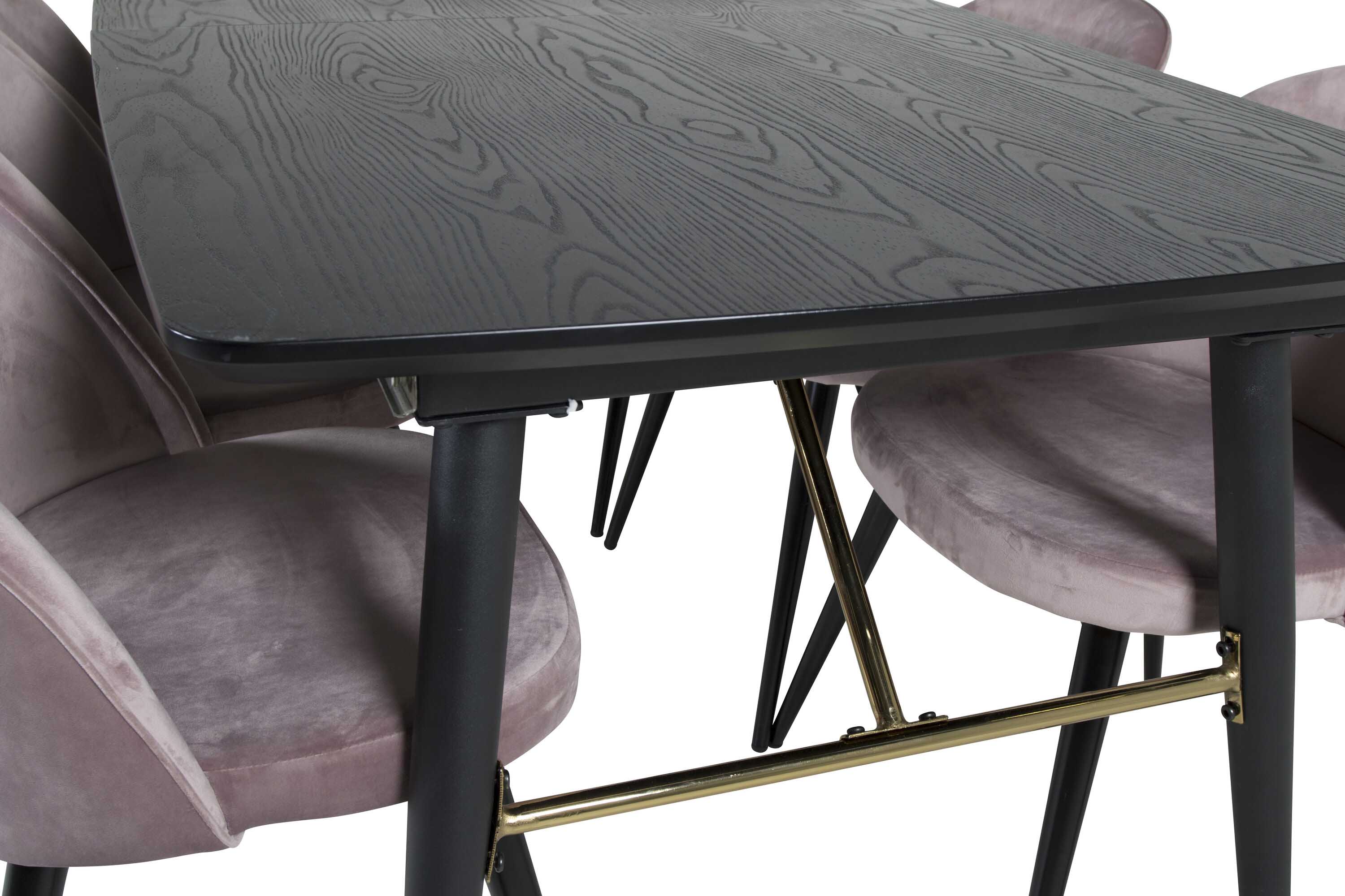 Black Veneer & Velvet matgrupp
