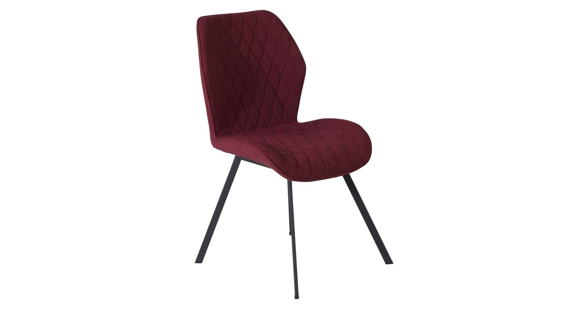 Köp Gemma matstol - Röd Textil/svart från Venture Design - Bra Möbler