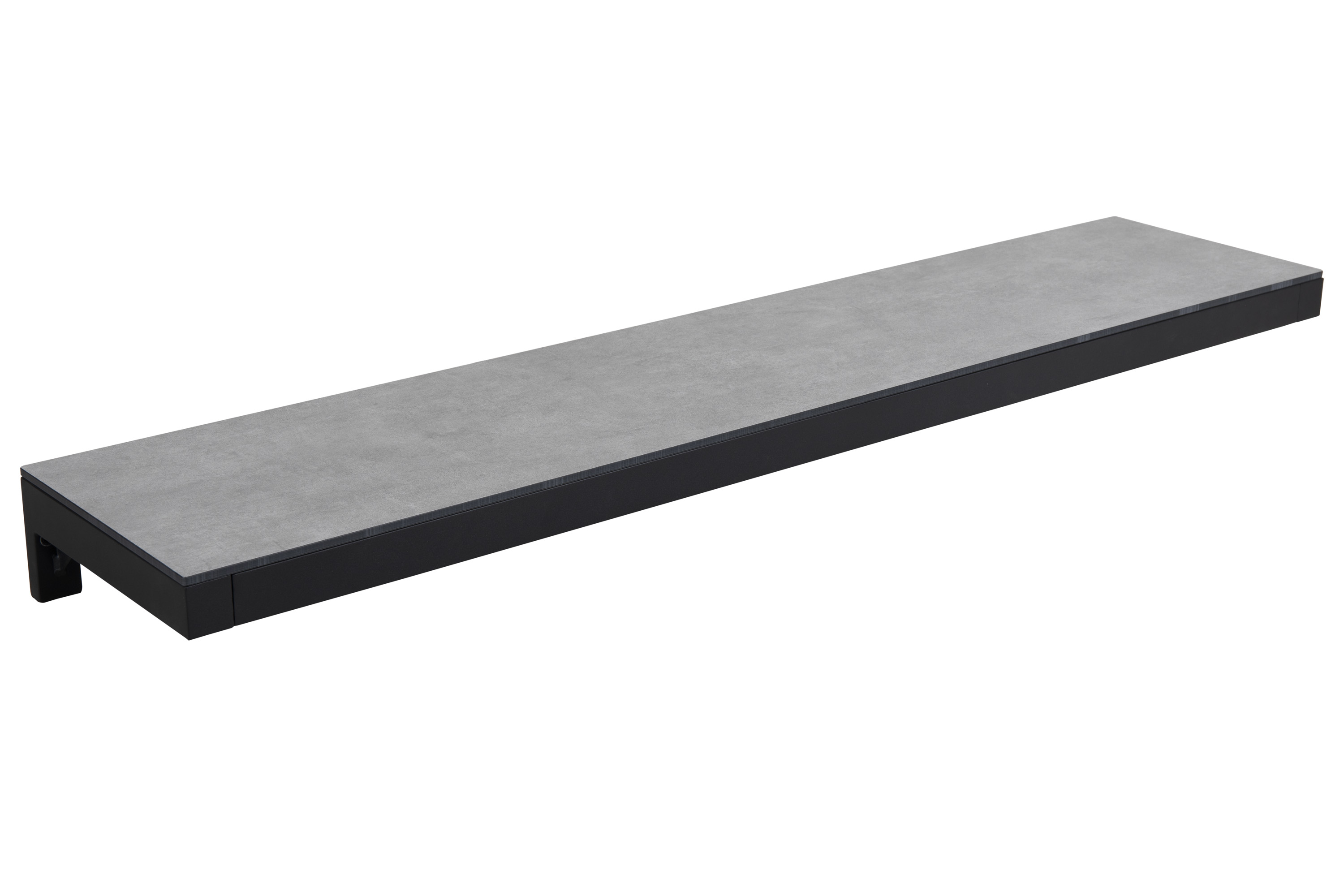 Fornax hylla 139x30 svart/grå