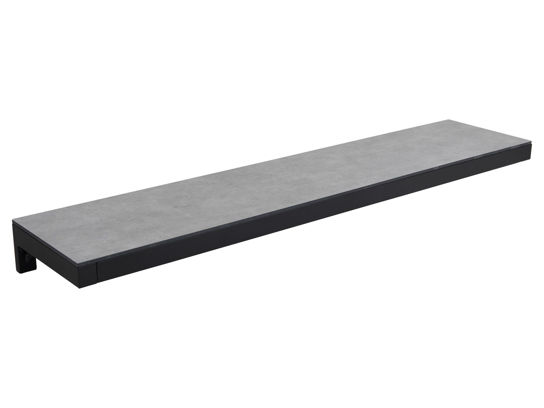 Fornax hylla 139x30 svart/grå