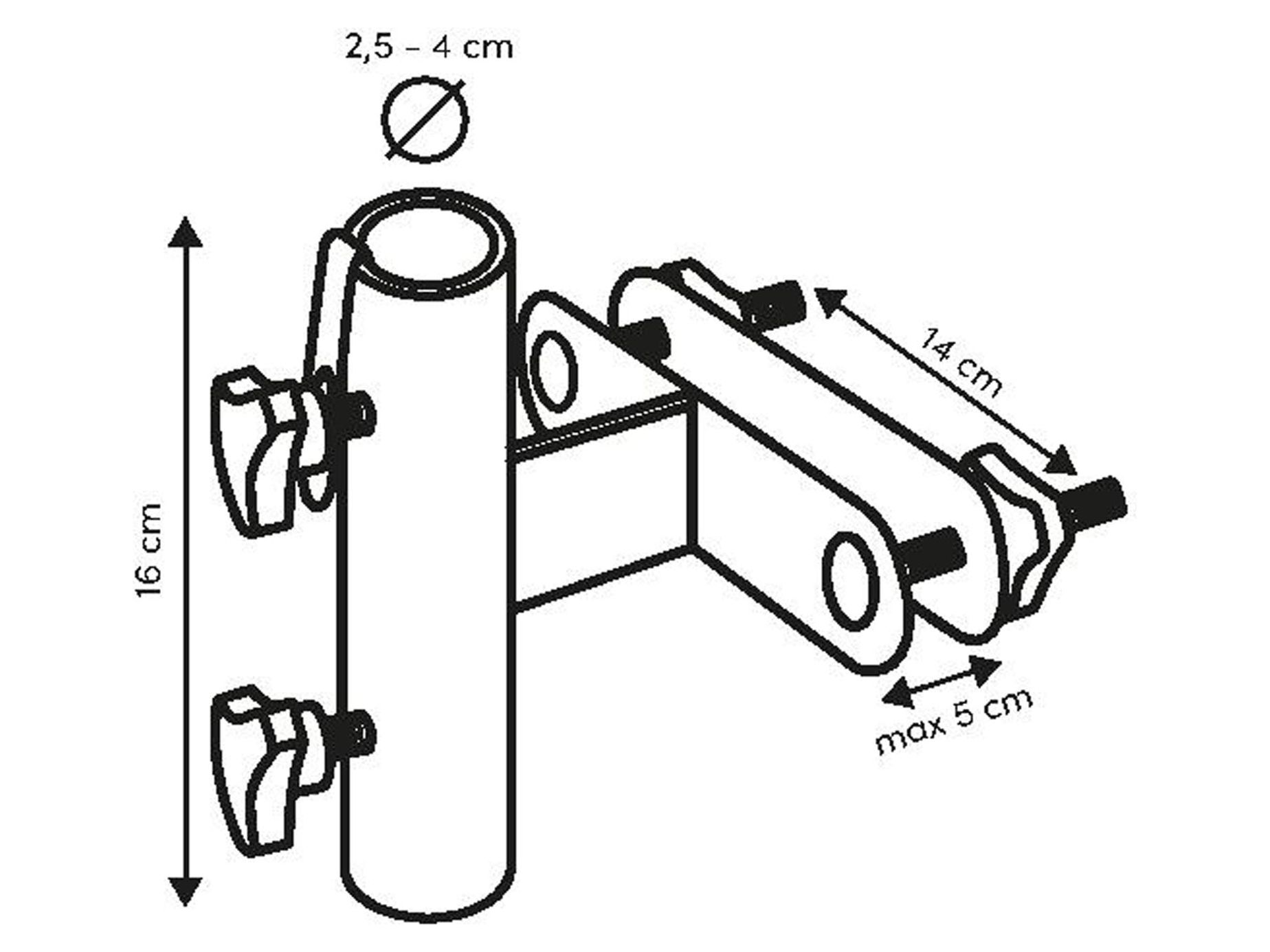 Parasollfäste flat vertikal