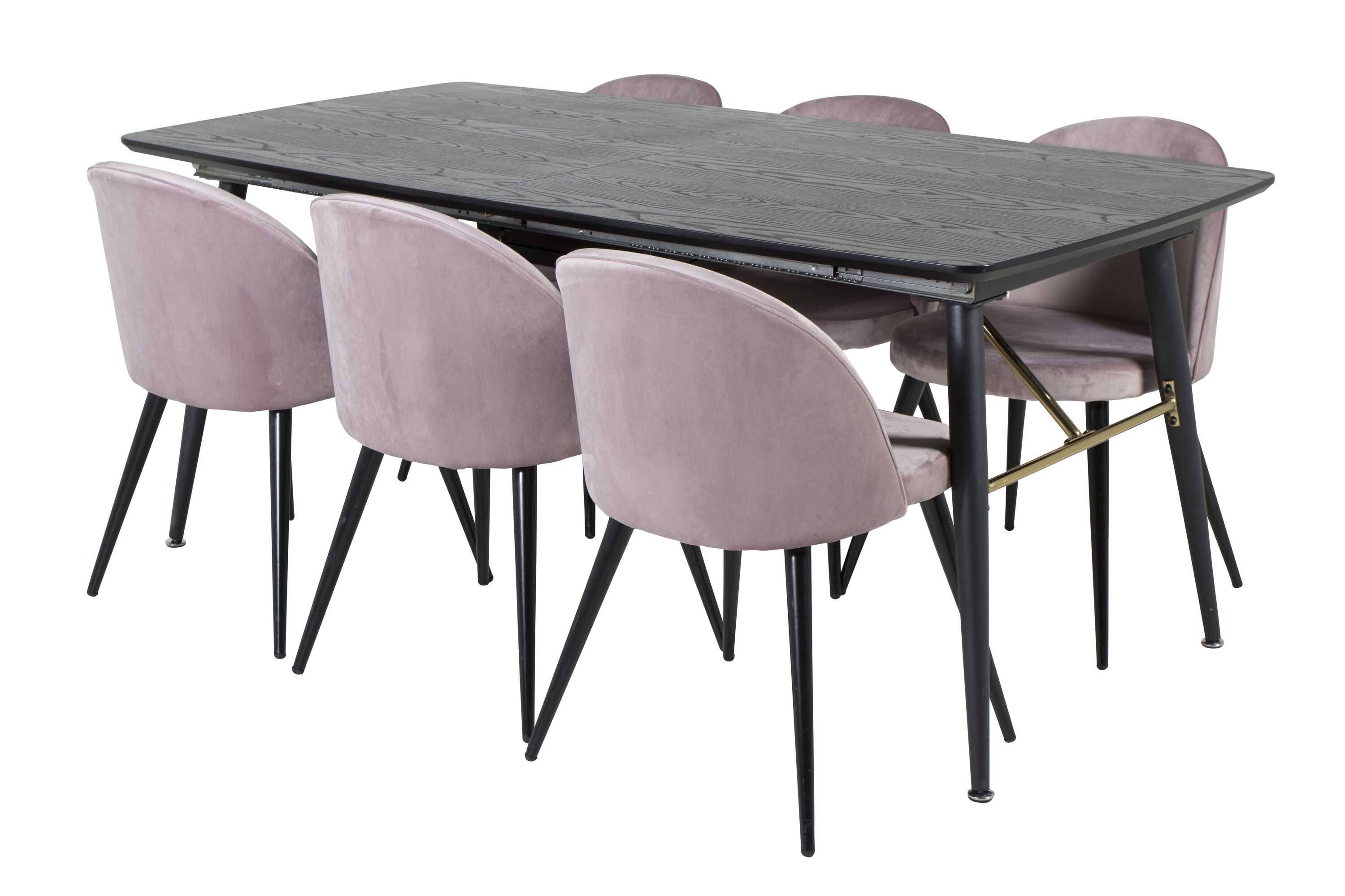 Black Veneer & Velvet matgrupp