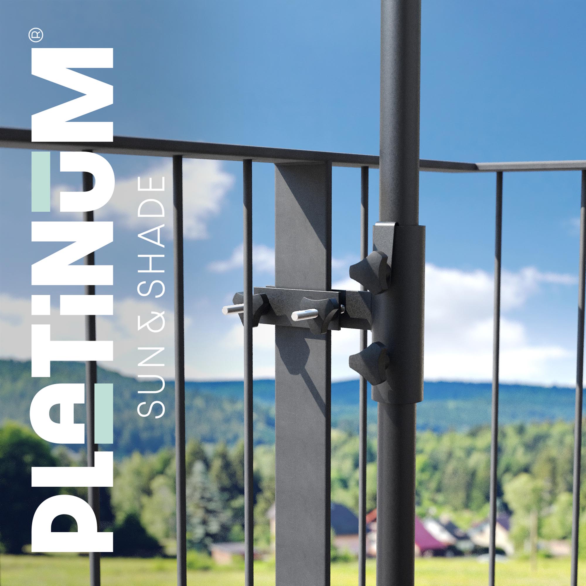 Parasollfeste flatt vertikalt
