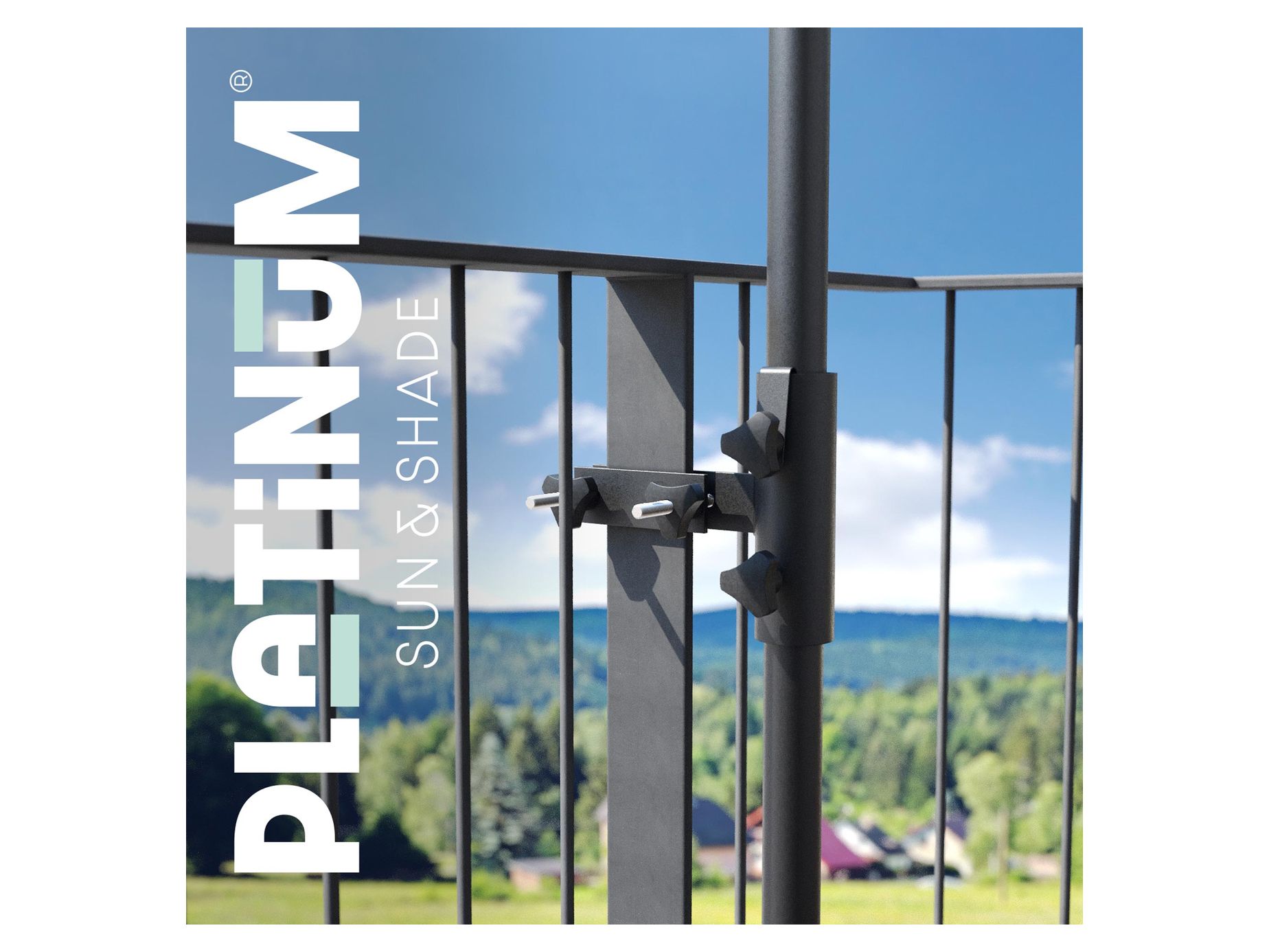 Parasollfeste flatt vertikalt