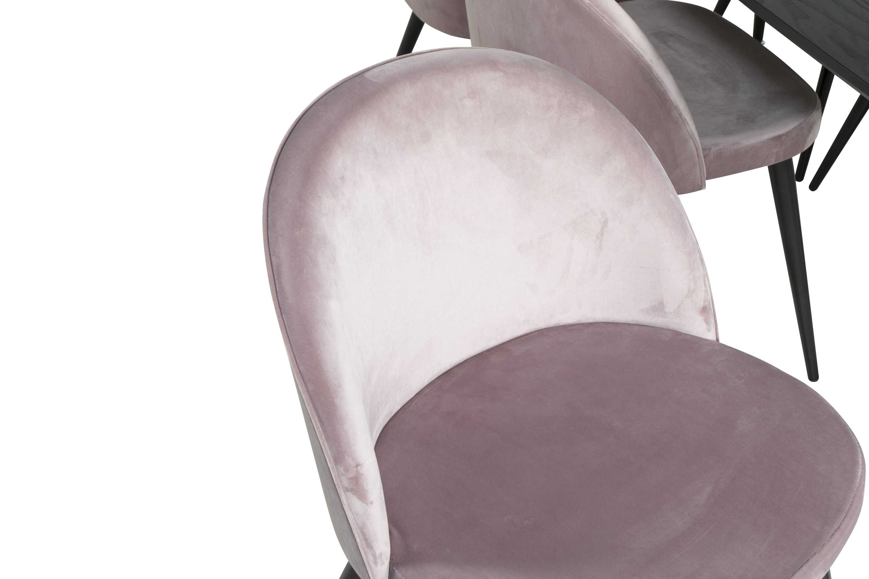 Black Veneer & Velvet matgrupp