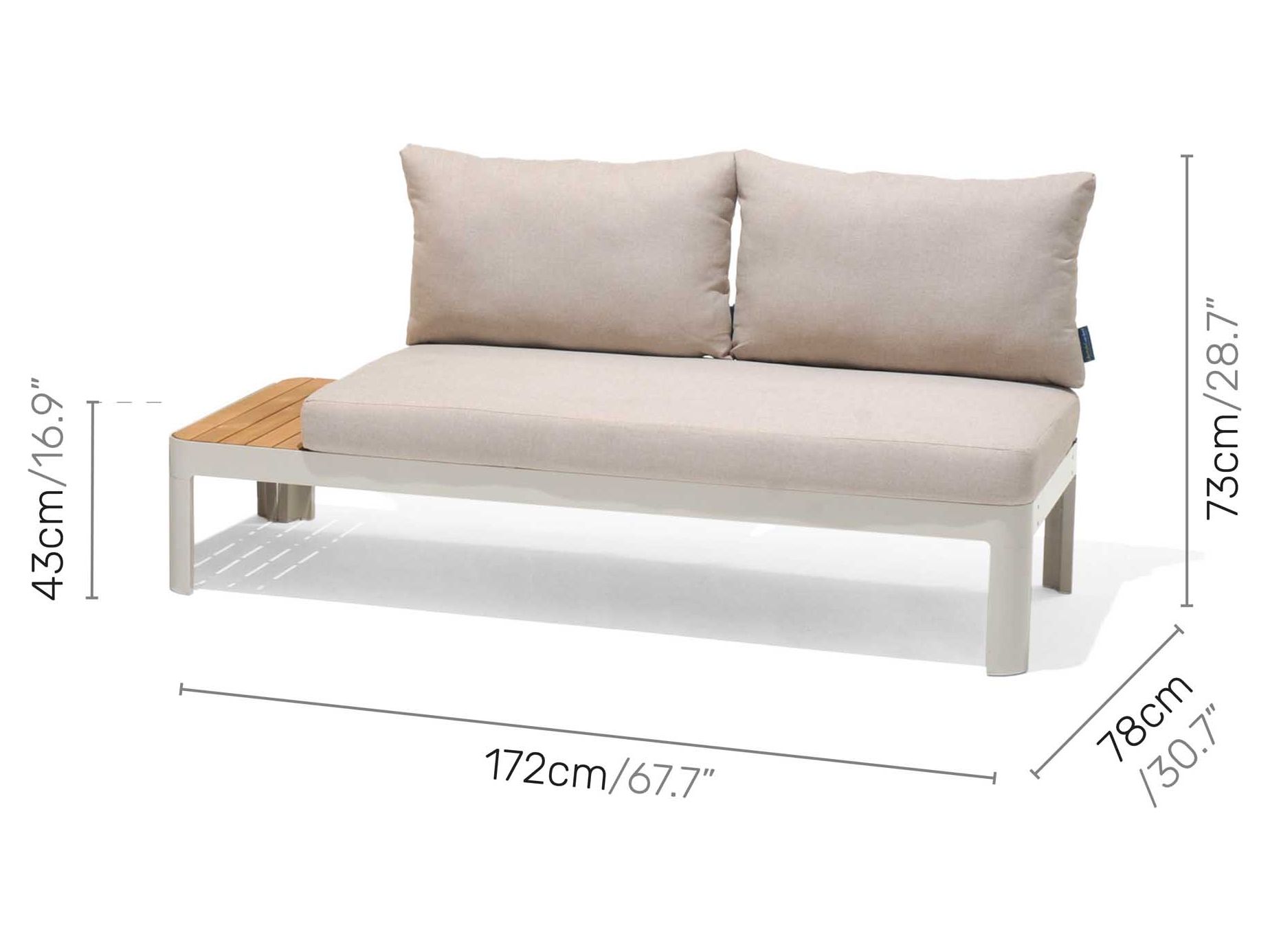 Portals 2-personers sofa