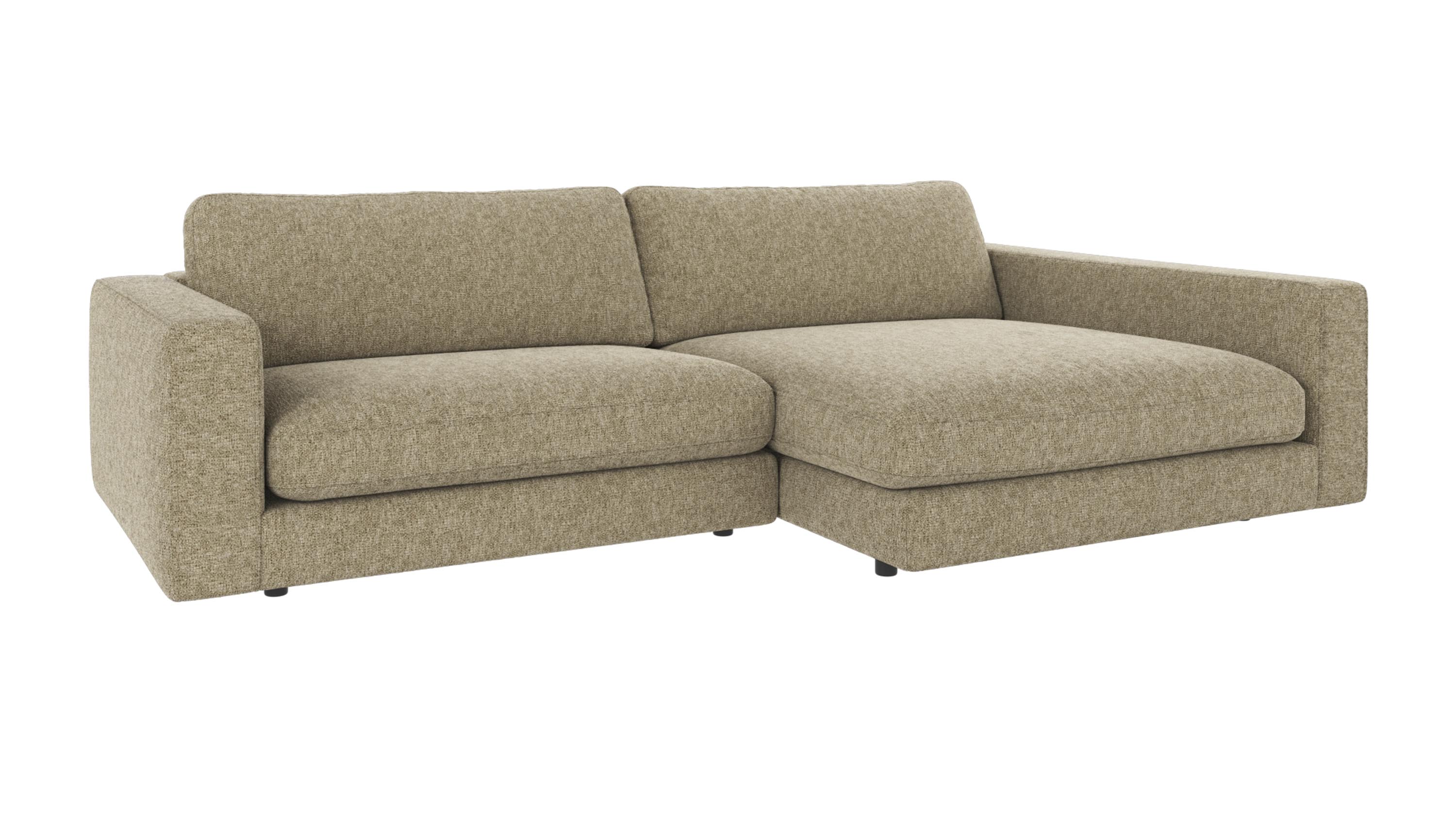 Duncan 3-seters sofa med sjeselong H