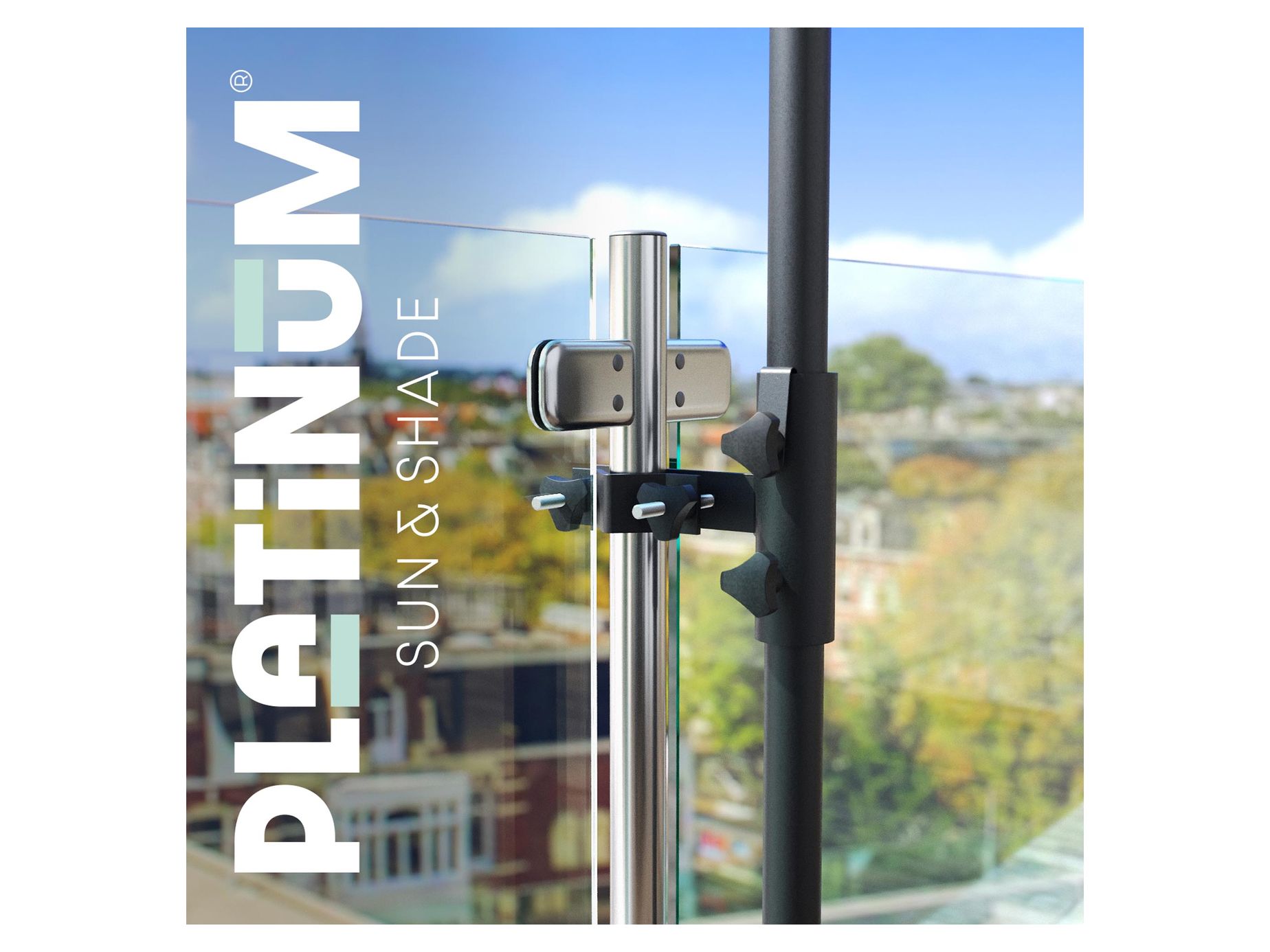 Parasollfäste rund vertikal