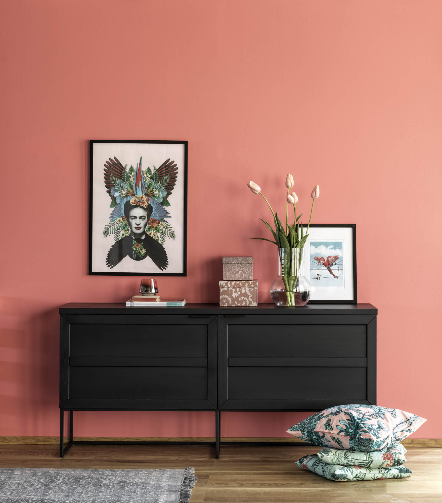 Everett sideboard 160 svart ek/svart