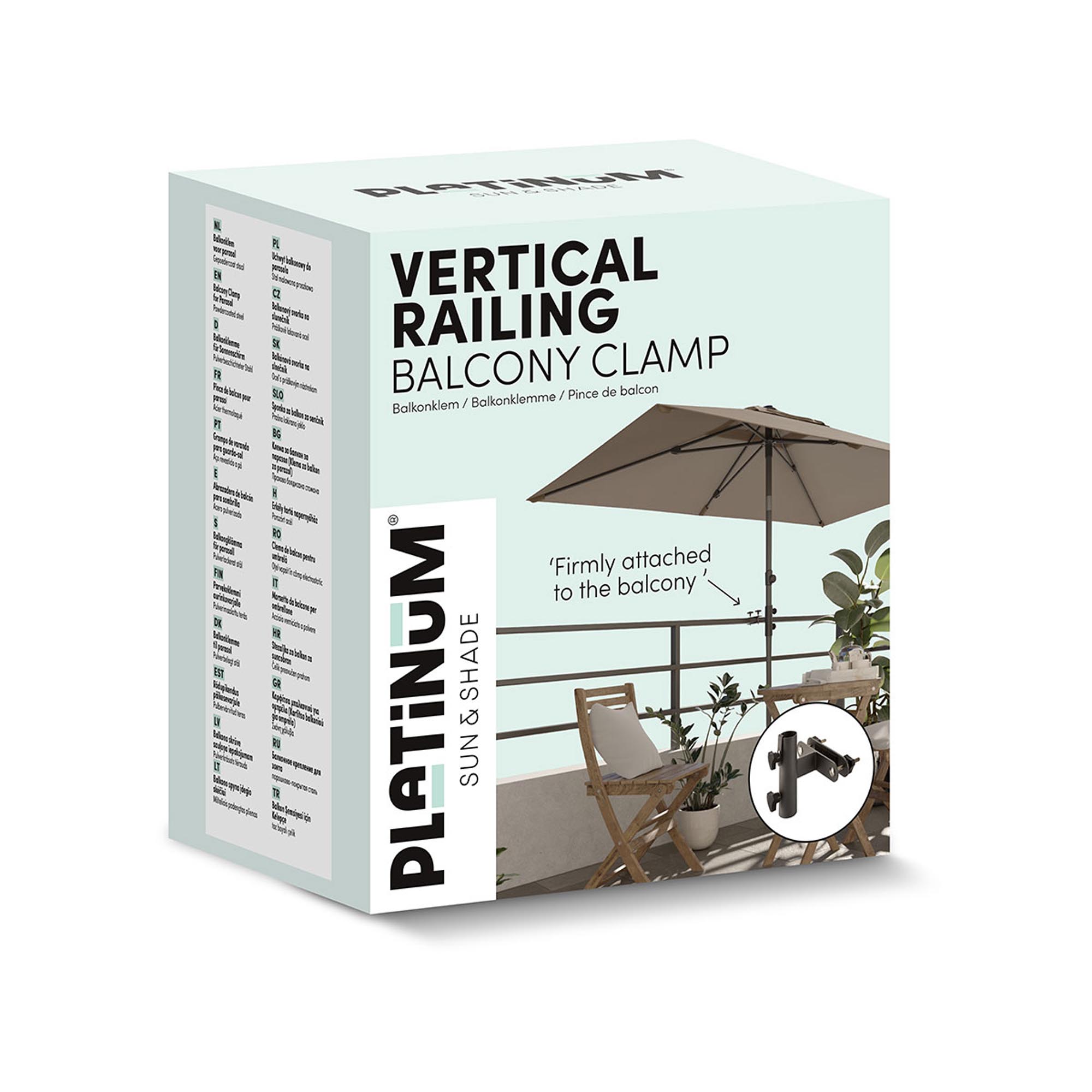 Parasollfäste flat vertikal