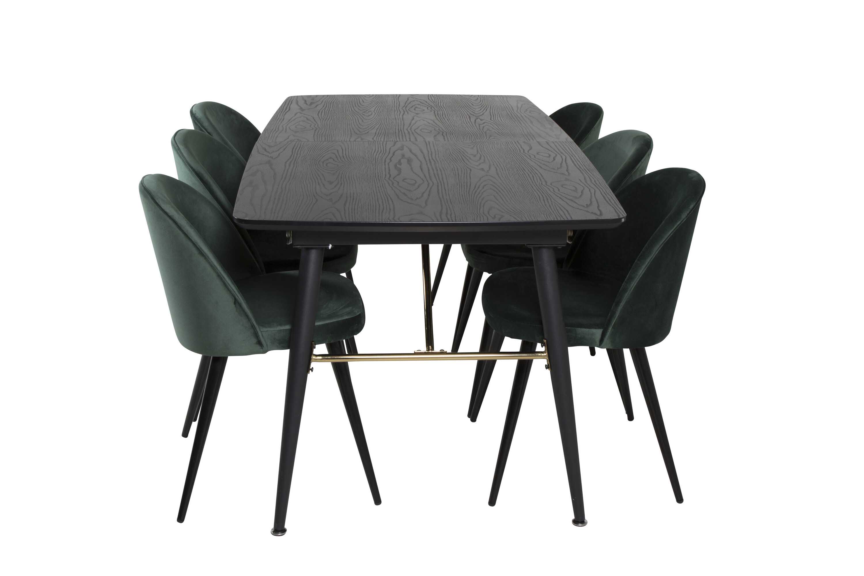 Black Veneer & Velvet matgrupp