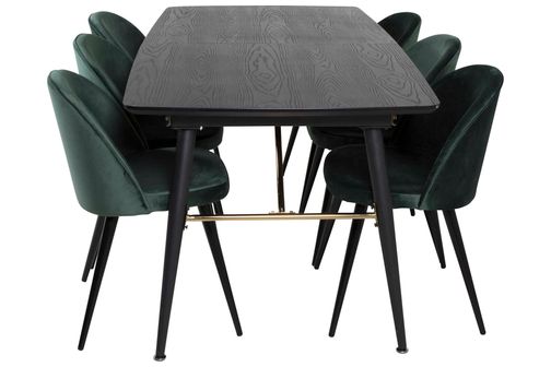 Black Veneer & Velvet spisegruppe