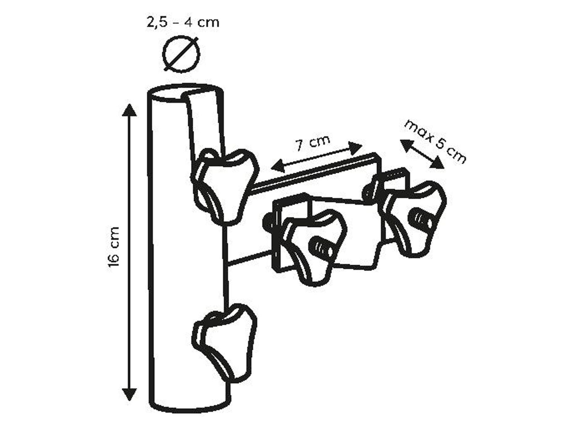 Parasollfäste rund vertikal