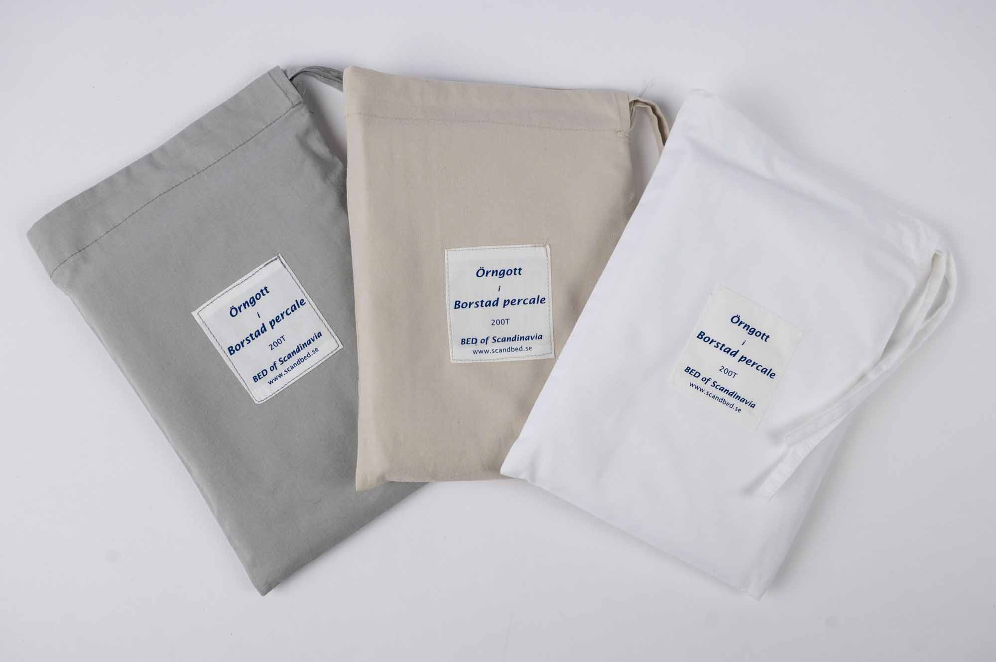 Pudebetræk børstet percale