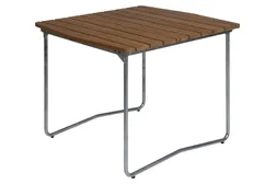 Table B31 84 - Untreated teak with hot galvanized base
