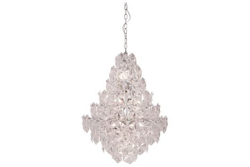 Monarque Grande taklampe Ø58cm Krom/klar