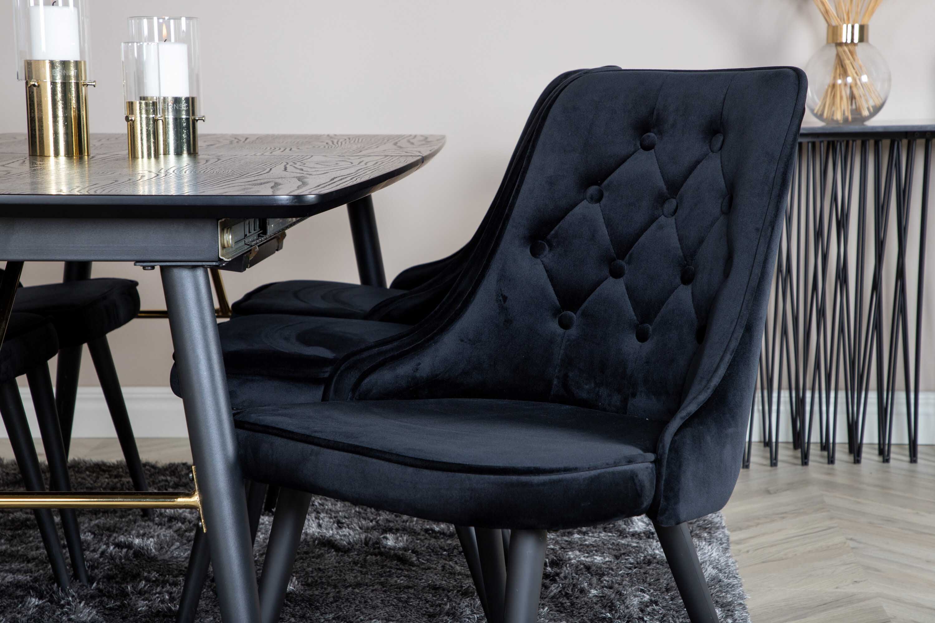 Black Veneer & Velvet spisegruppe