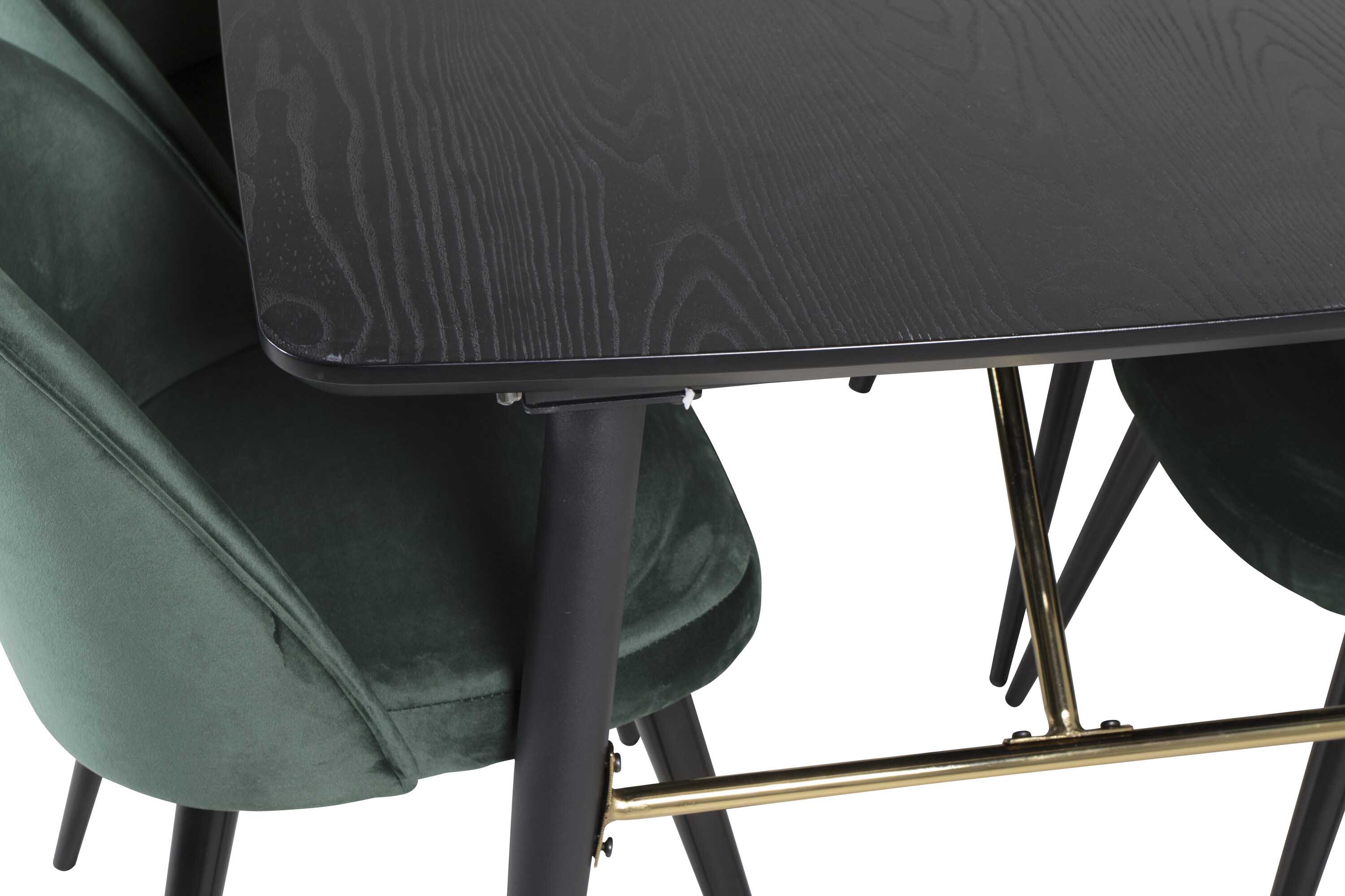 Black Veneer & Velvet matgrupp