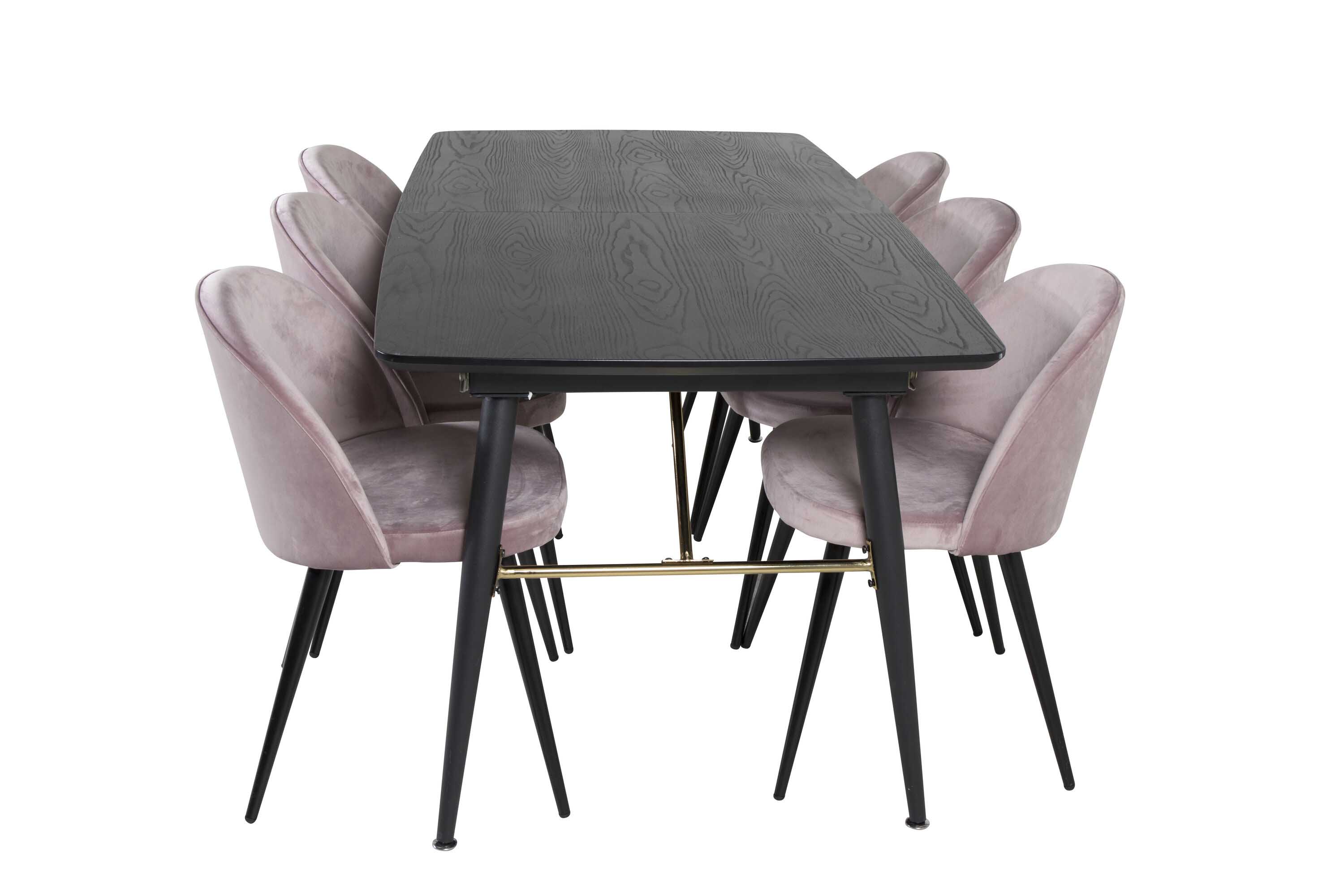 Black Veneer & Velvet matgrupp