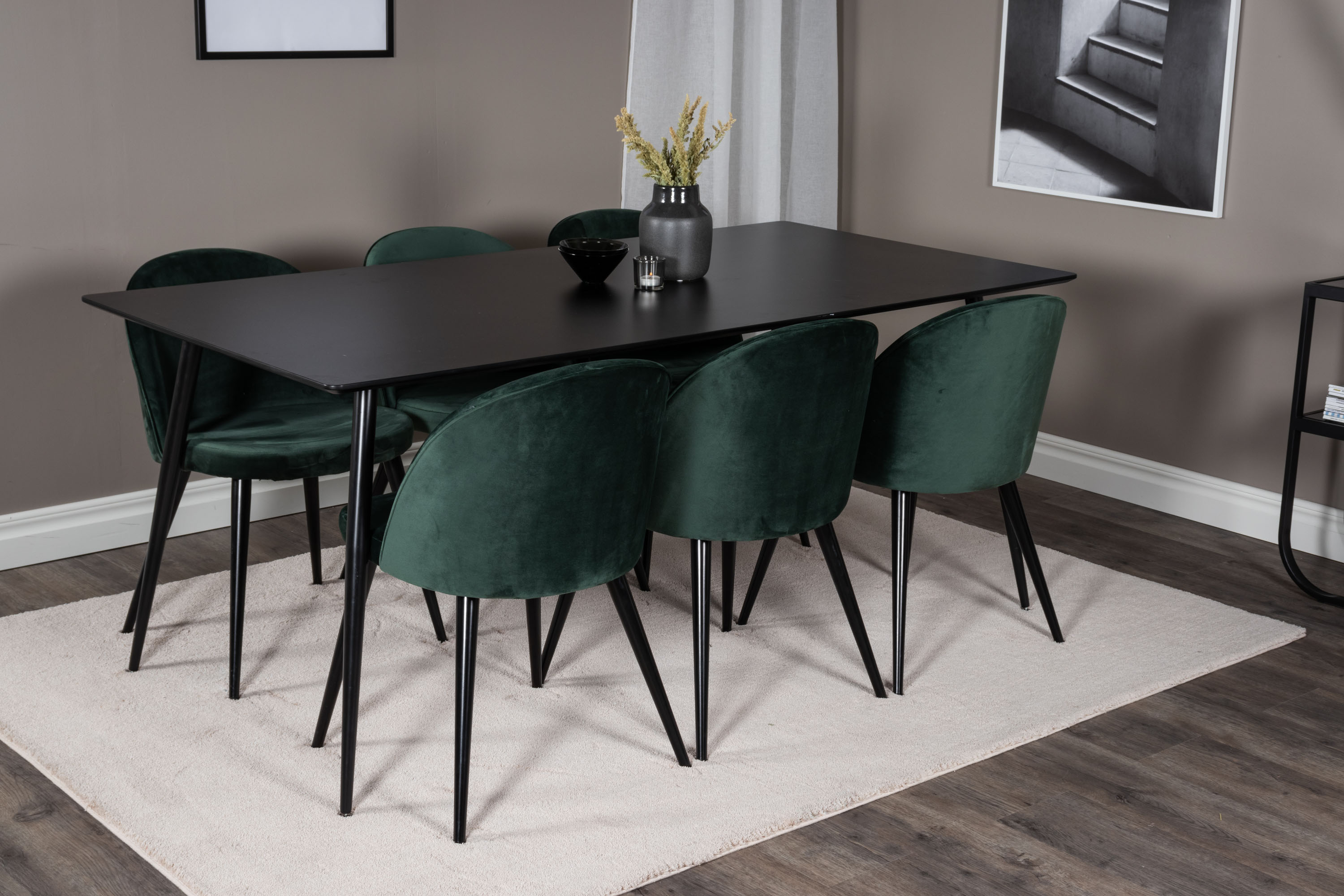 Velvet spisestuestol