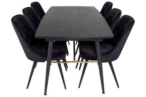 Black Veneer & Velvet ruokailuryhmä