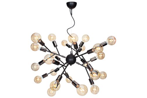 Heroes loftlampe svartkrom