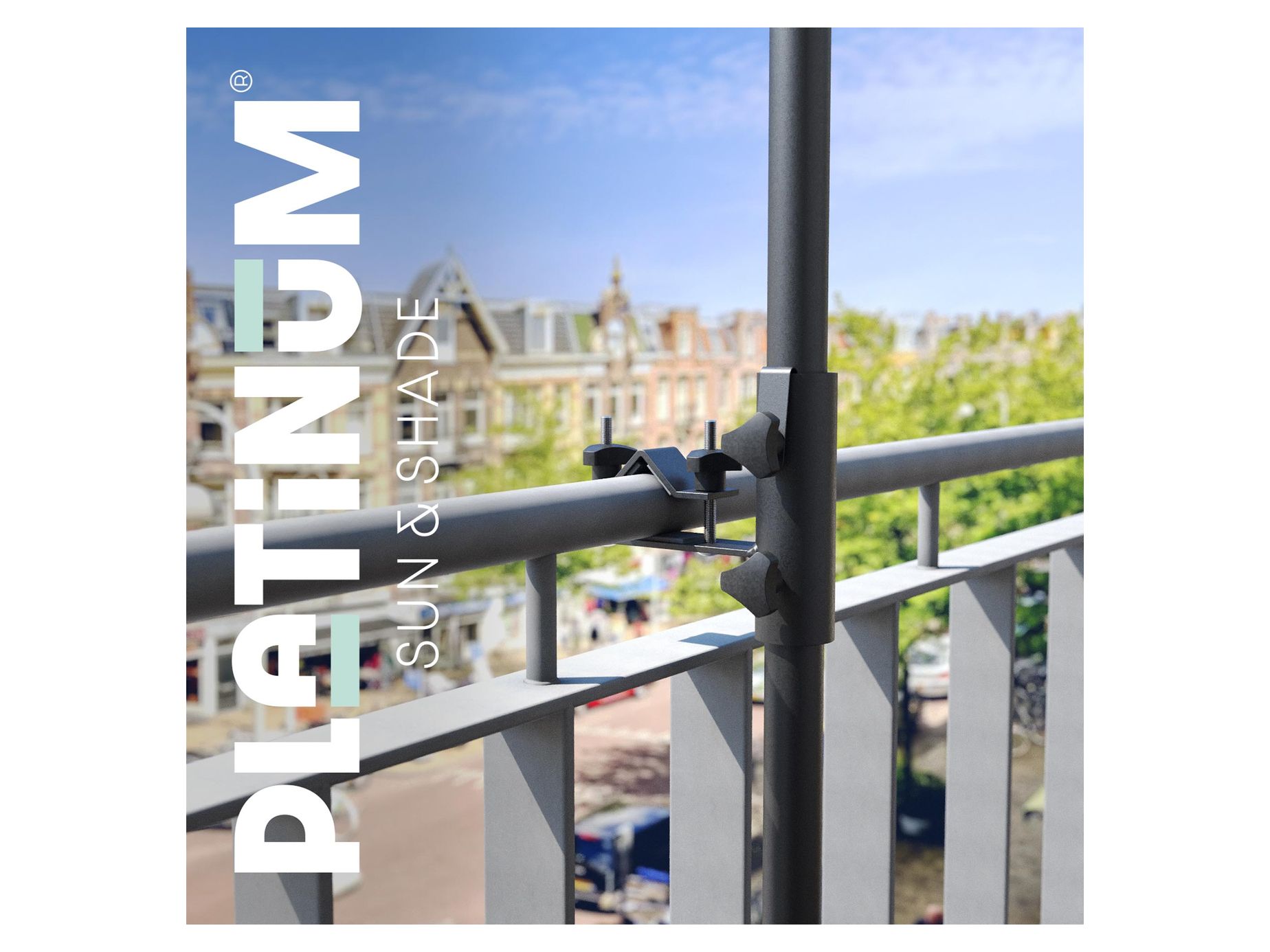 Parasollfäste rund horisontell