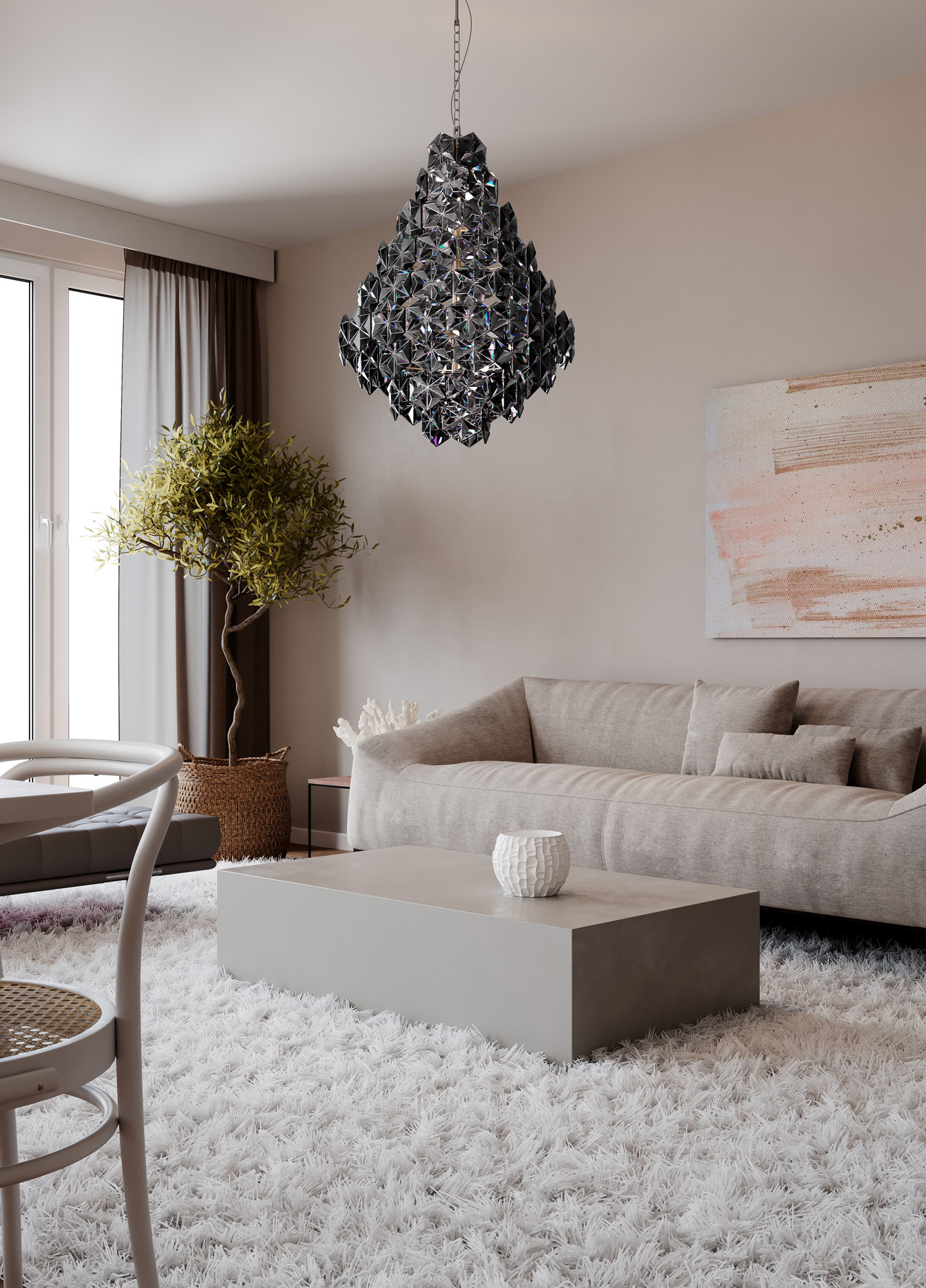 Monarque grande loftslampe