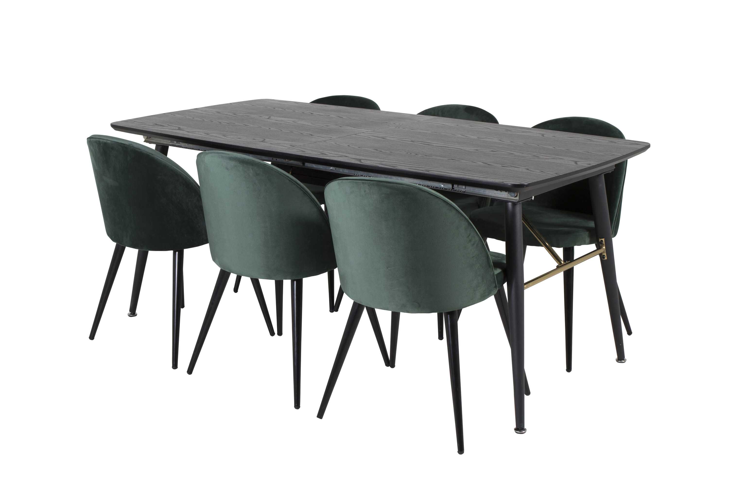 Black Veneer & Velvet matgrupp