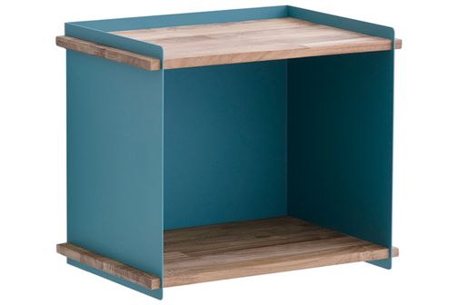 Laatikko Seinä Tiikki m/aqua aluminium