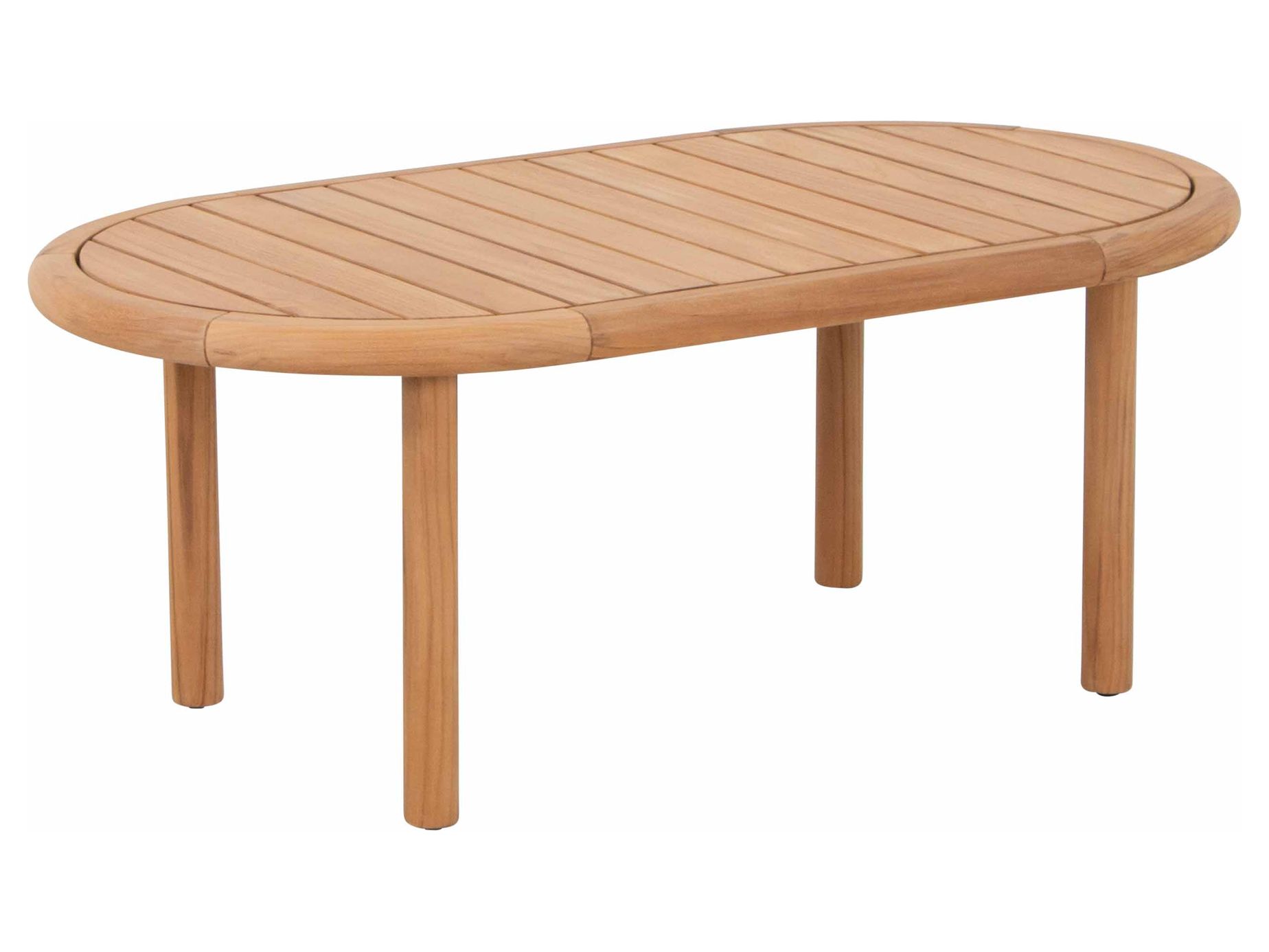 Alva soffgrupp Teak med beige dyna 3-sitssoffa, 2 st fåtöljer & bord 110x60 cm