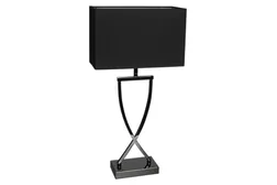 Omega bordlampa h52cm svartkrom