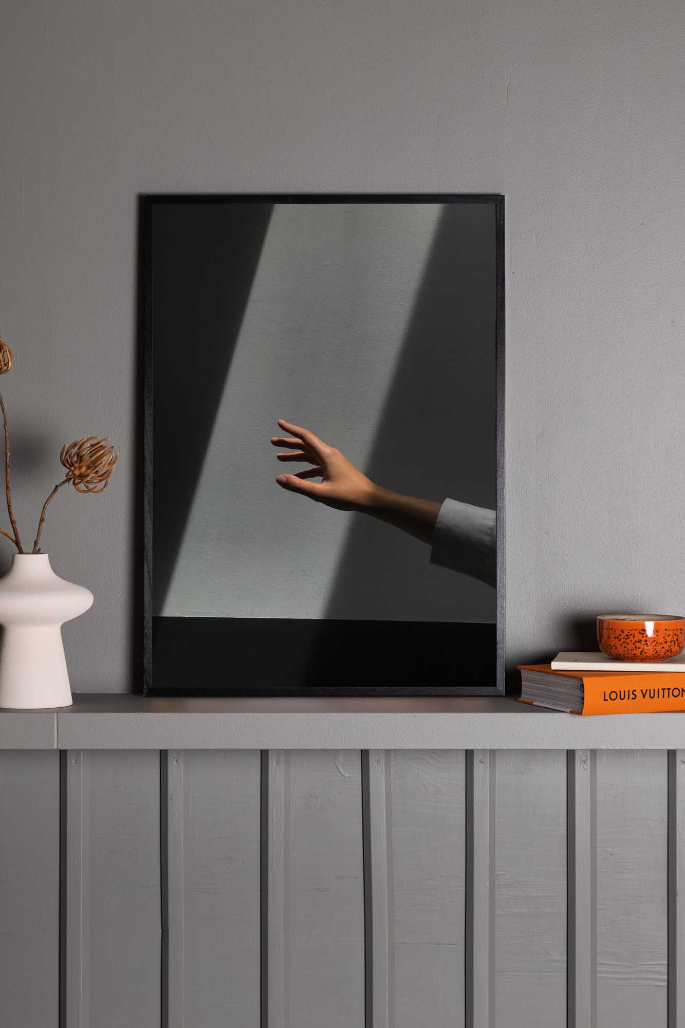 Reaching hand poster