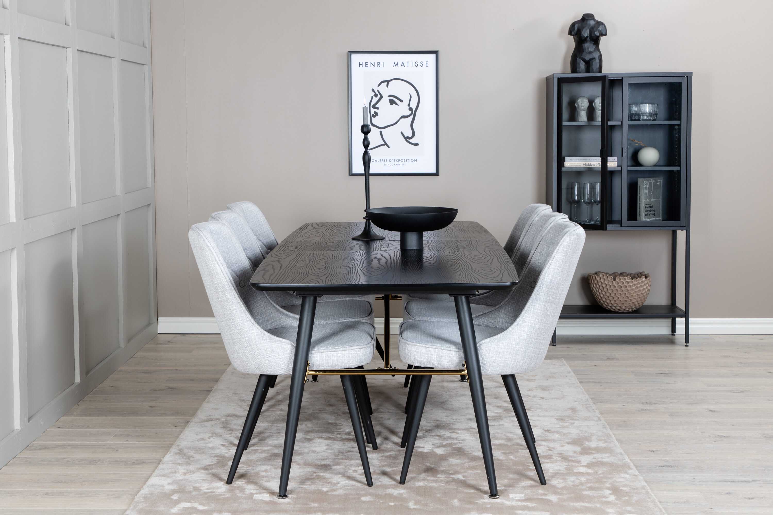 Black Veneer & Velvet spisegruppe