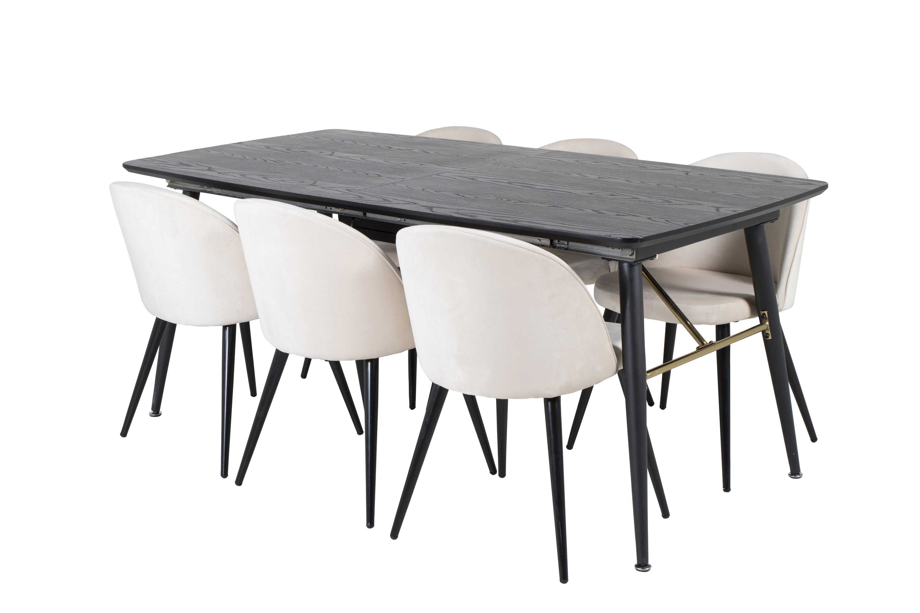 Black Veneer & Velvet ruokailuryhmä