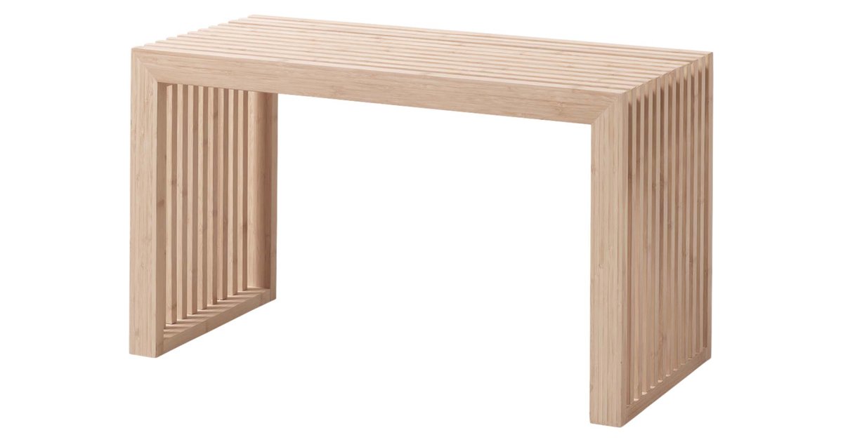 Köp Rib bänk - Bambu från Cinas - Bra Möbler