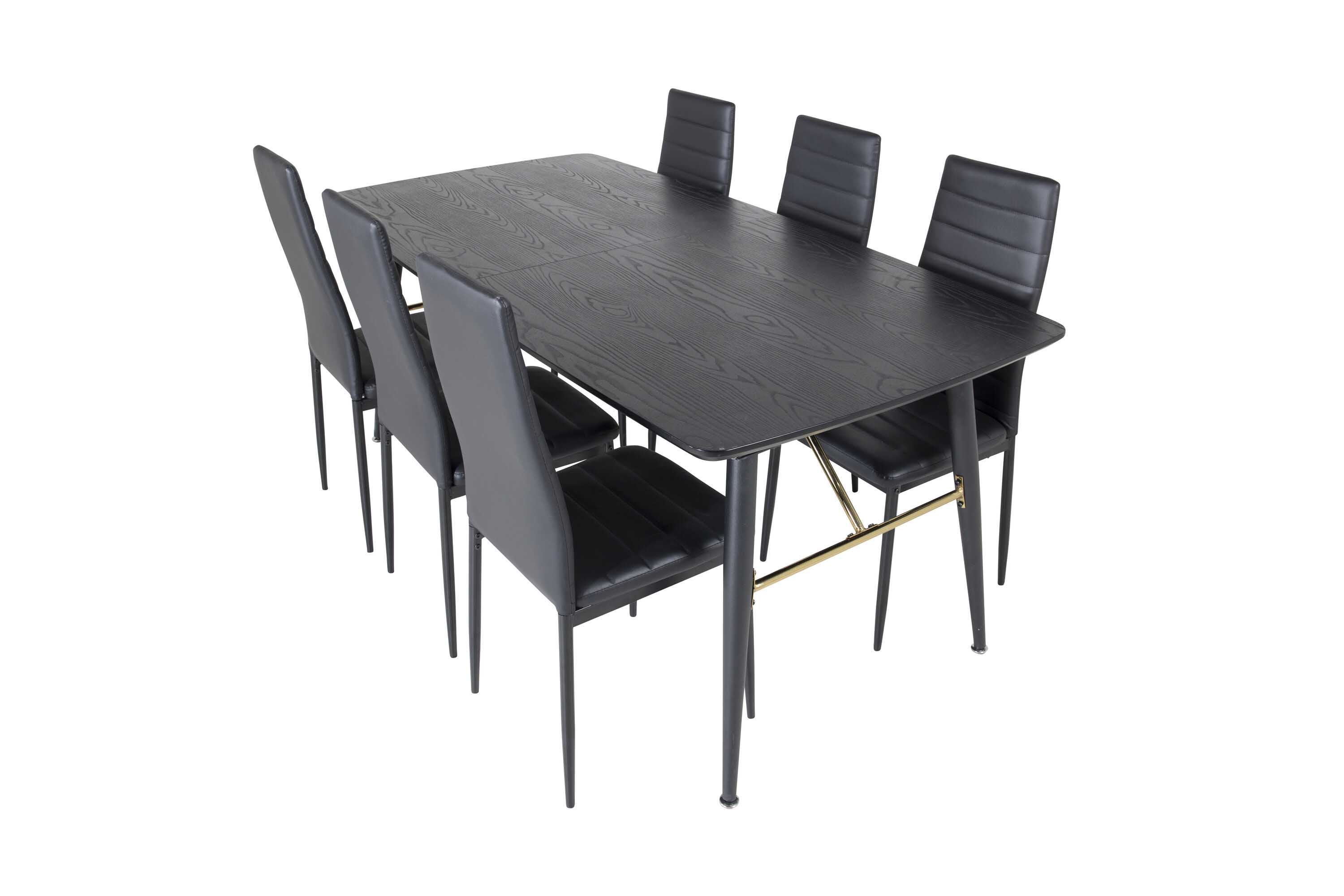 Black Veneer & Slim highback ruokailuryhmä