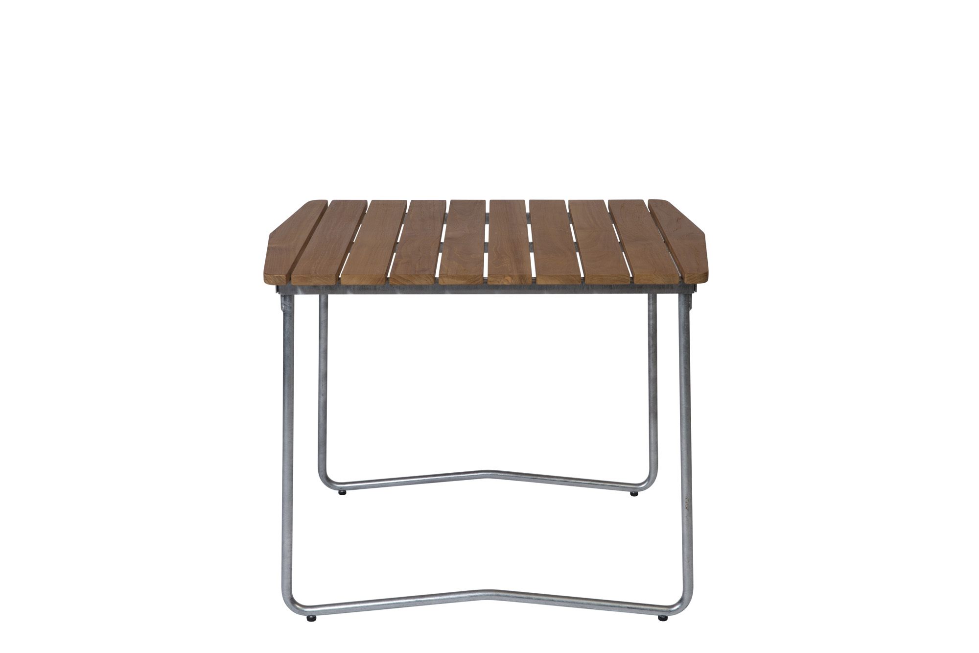 Table B31 84 - Untreated teak with hot galvanized base