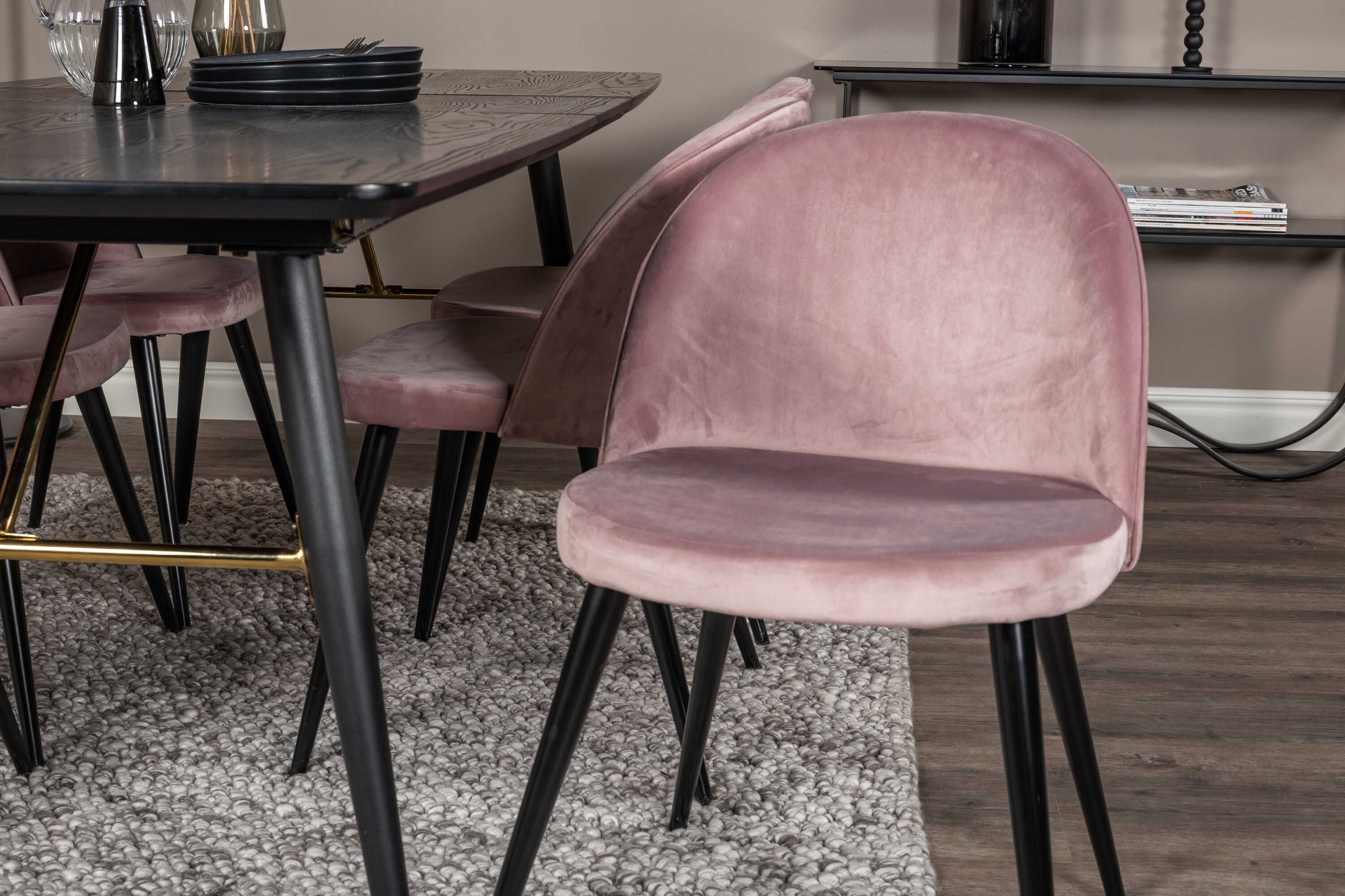 Black Veneer & Velvet matgrupp