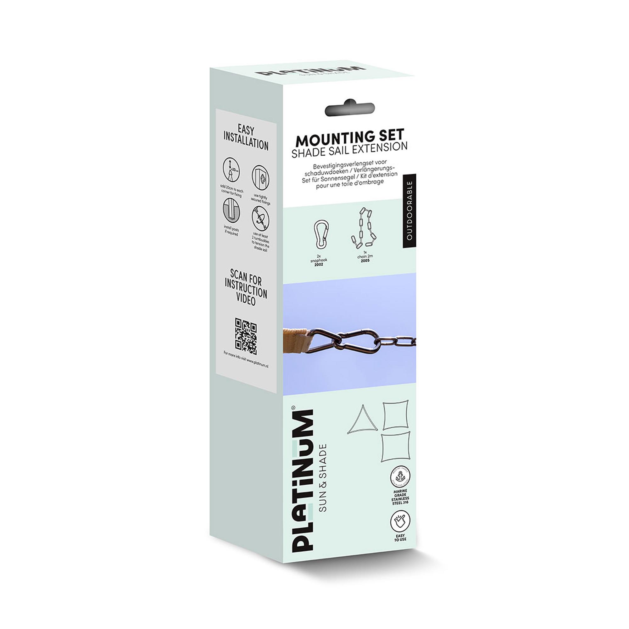 Jatkosarja aurinkosuojapurje