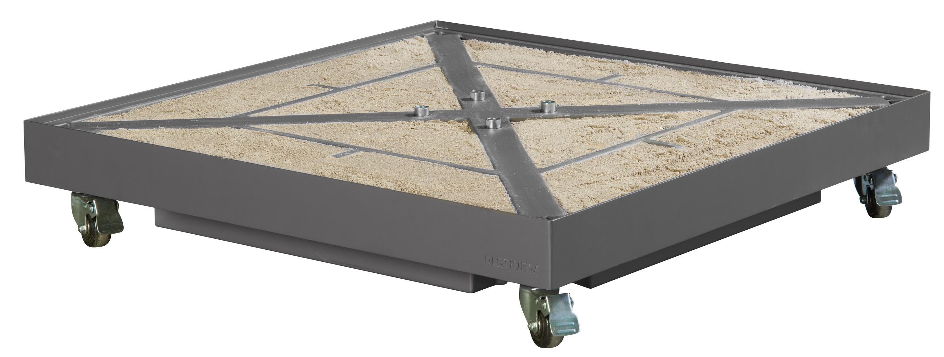 Ceramica parasollfot Anthracite 90 kg (fylld)