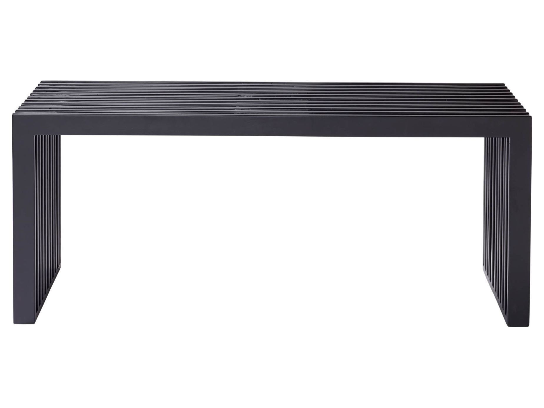 Köp Rib bänk - Svart 104x35 cm från Cinas - Bra Möbler