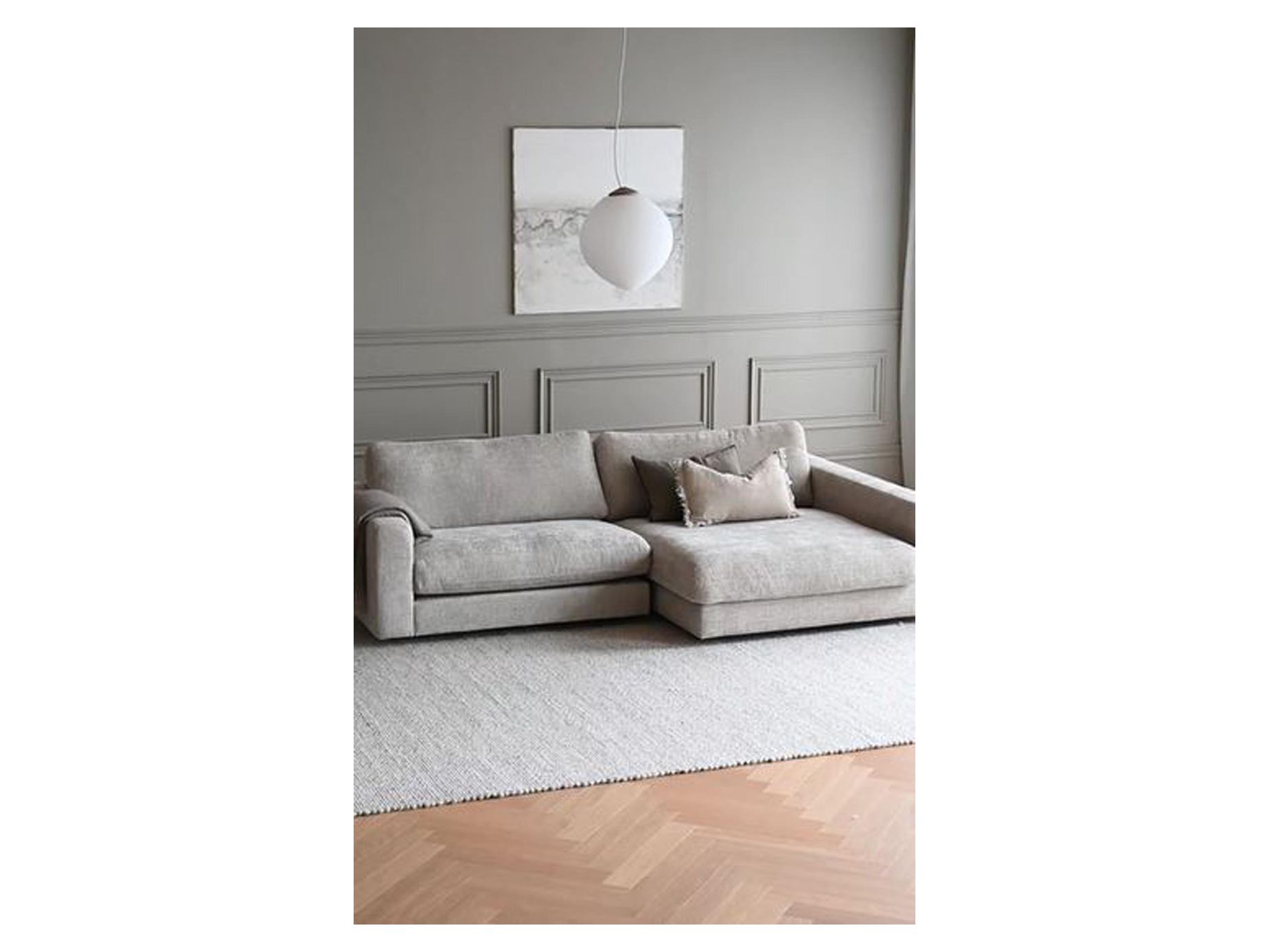 Duncan 3-istuttava sohva leposohvalla O